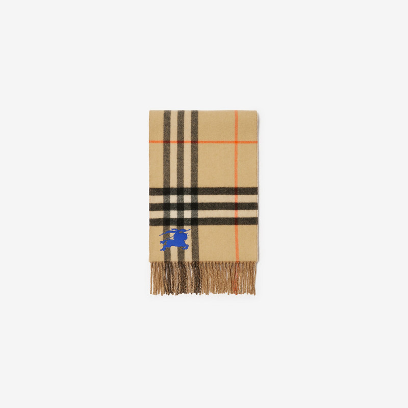 Burberry Reversible EKD Check Cashmere Scarf outlook