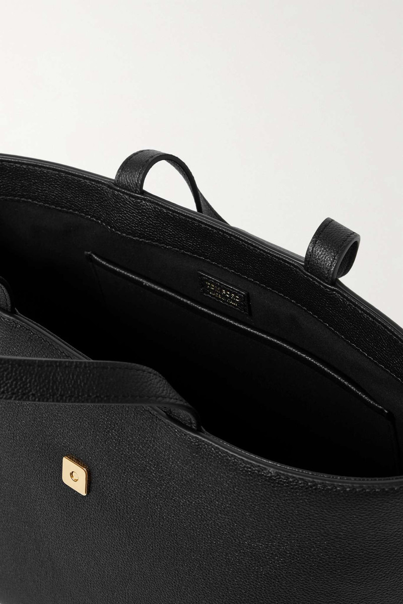 Embellished textured-leather tote 5