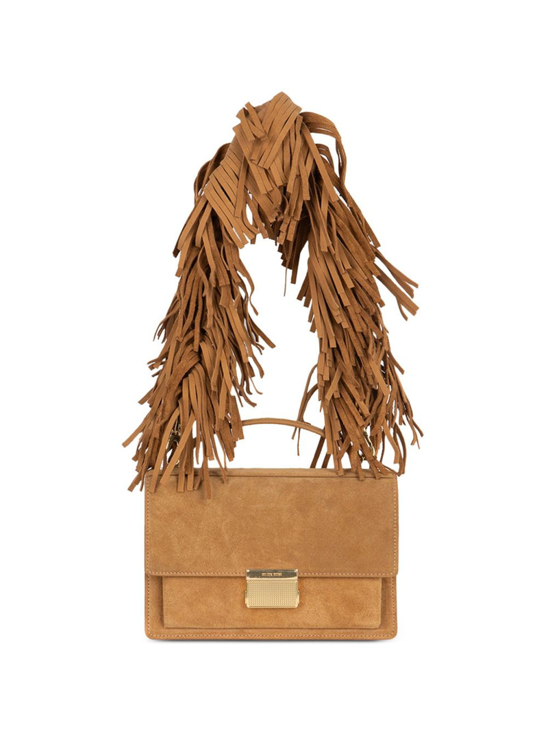 small Venezia top handle leather tote 5