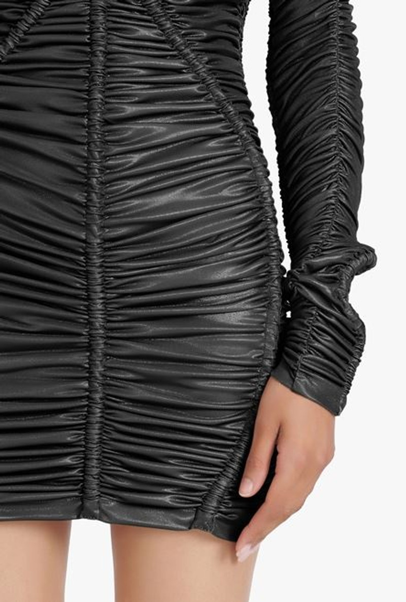 Short black jersey dress 8
