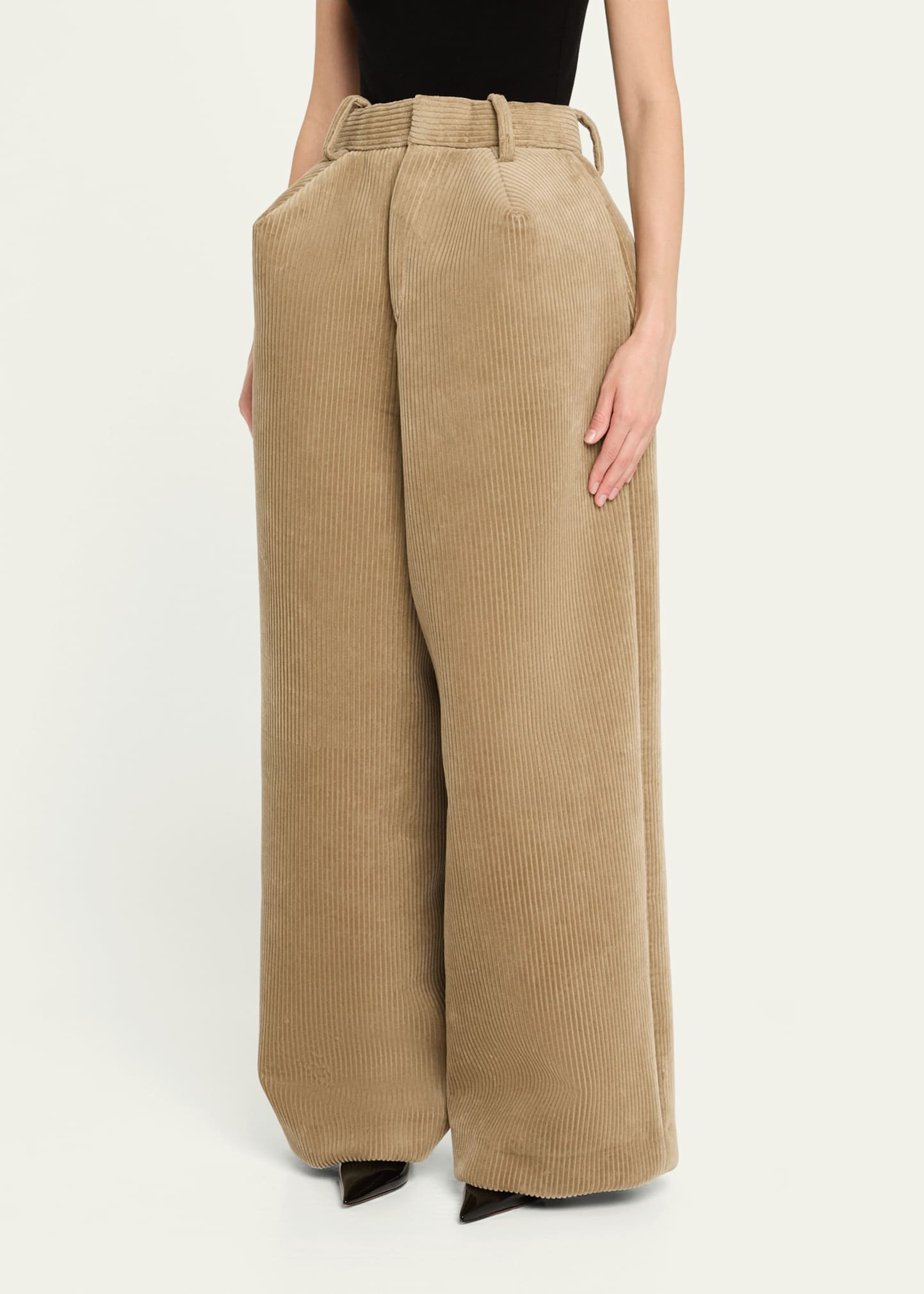 Corduroy Volume Pants - 4