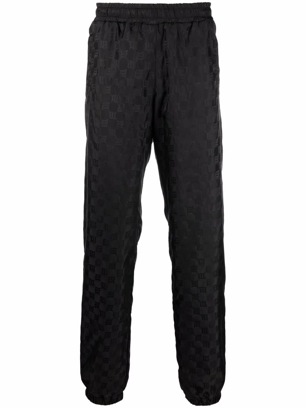 logo-monogram tapered joggers - 1