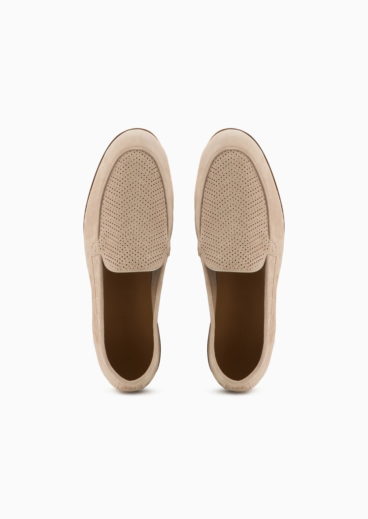 Suede loafers with a laser-cut detail - 3