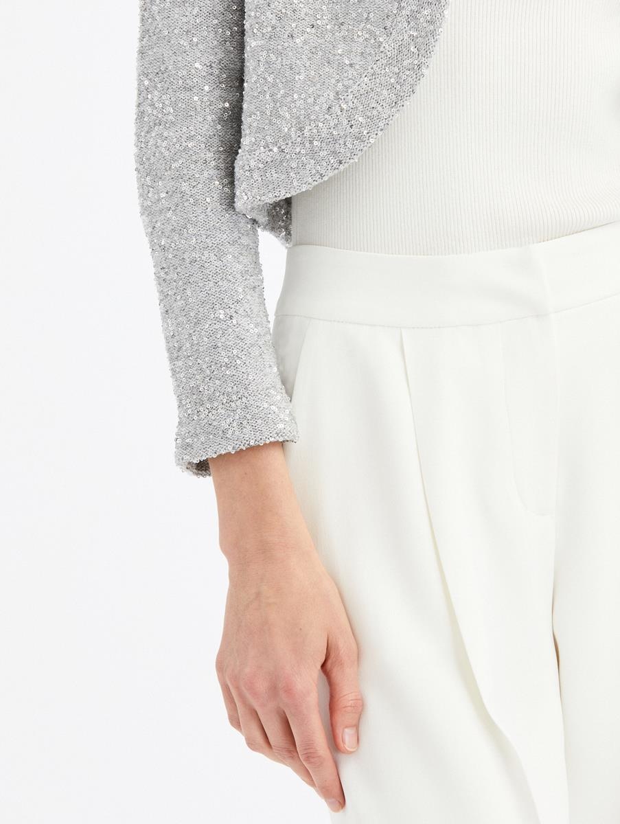 SEQUIN CASHMERE SILK BOLERO - 4