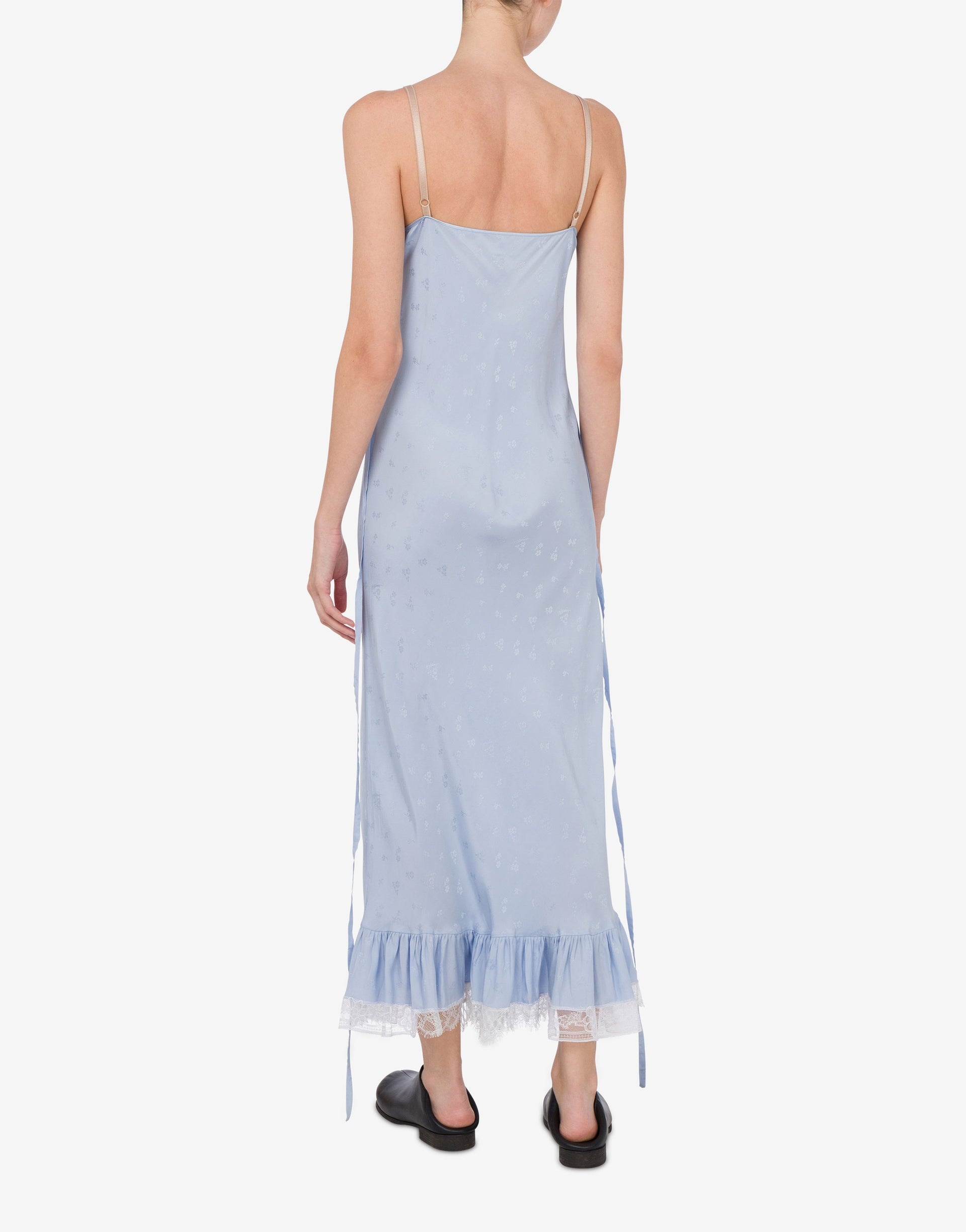 VISCOSE AND SILK DRESS FLOWER JACQUARD - 2