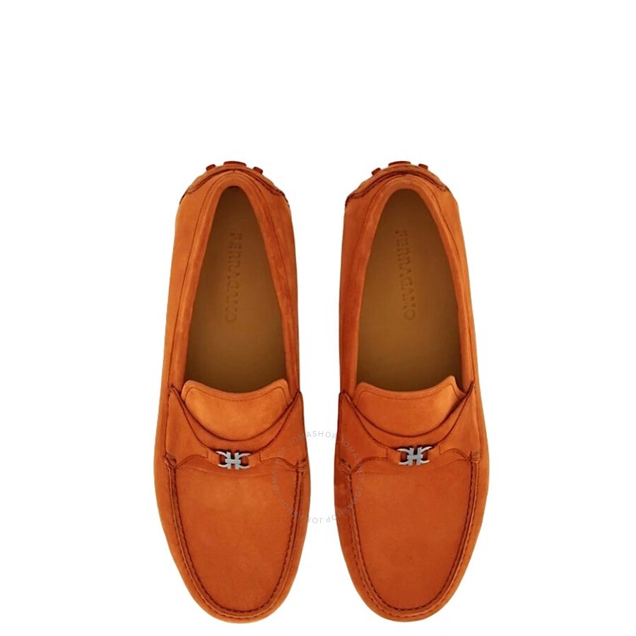Ferragamo Brown Florin Gancini Ornament Drivers - 2