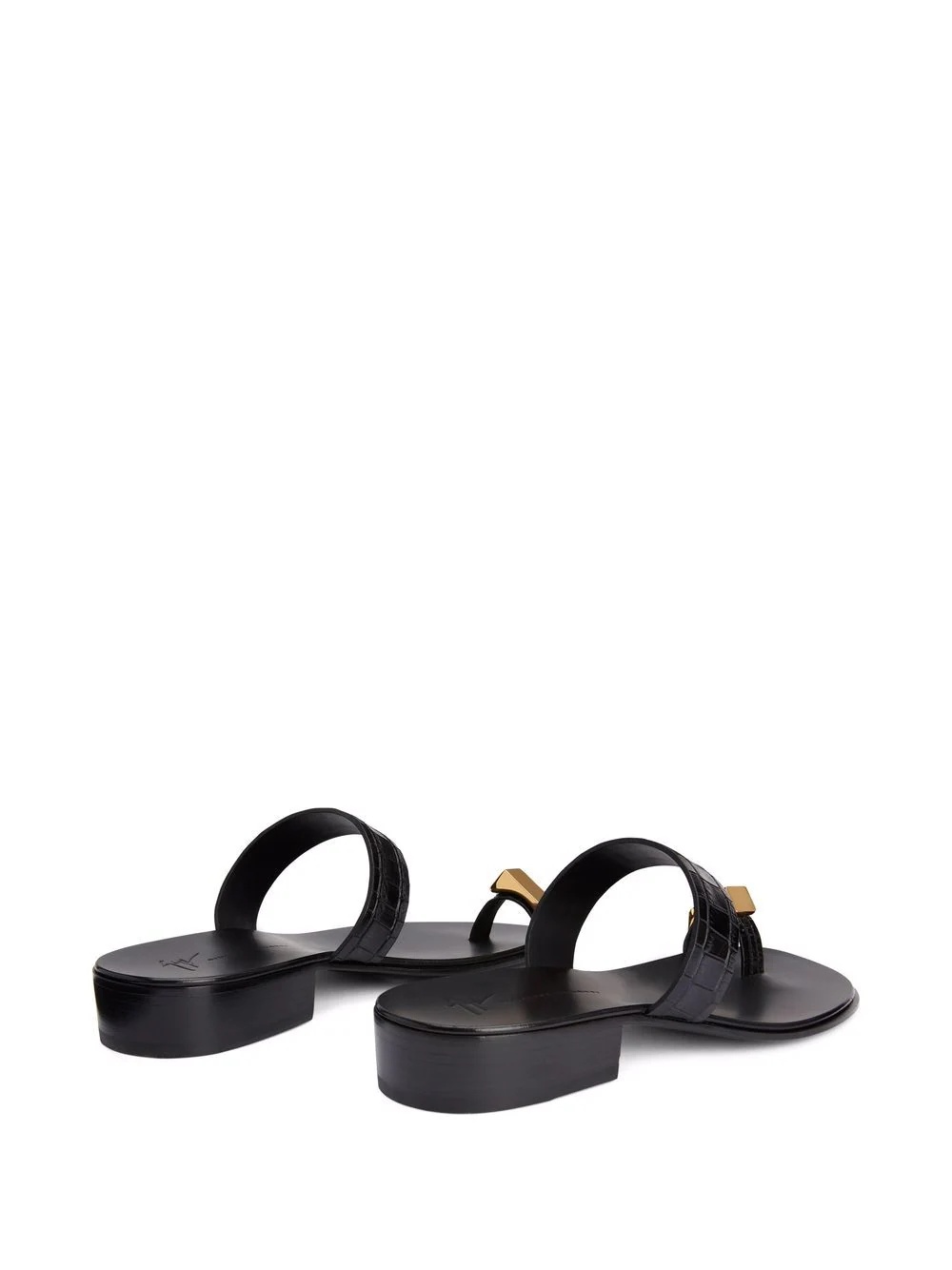 Bardack crocodile-effect sandals - 3