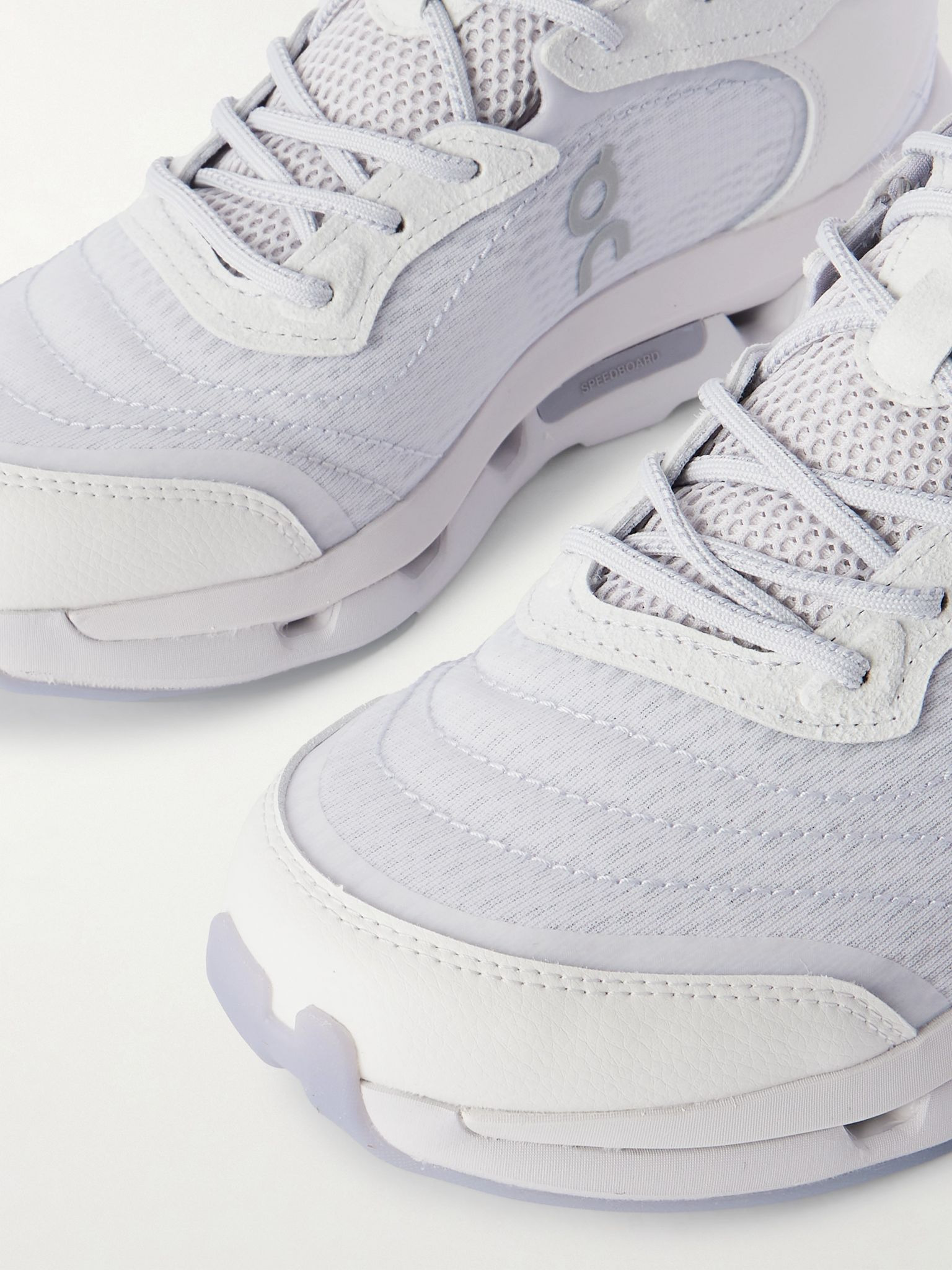 + Zendaya Cloudzone Moon rubber-trimmed mesh sneakers Lilac - 4