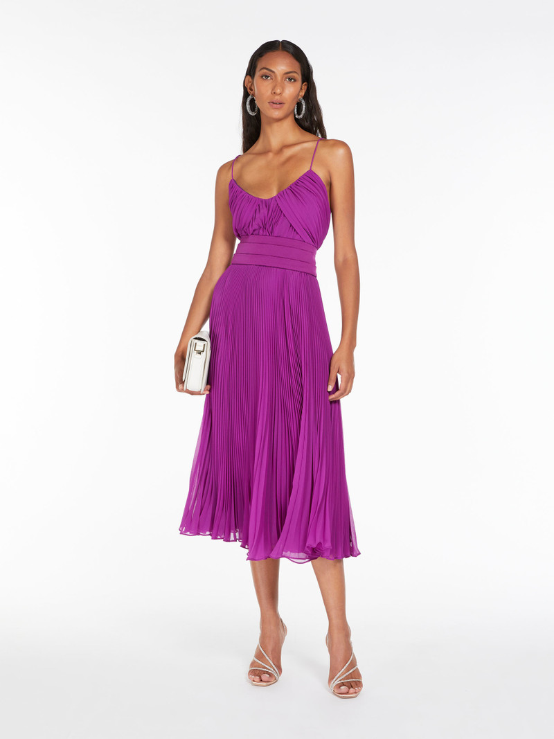 Max Mara CLARINO Tuxedo dress in pleated fabric outlook