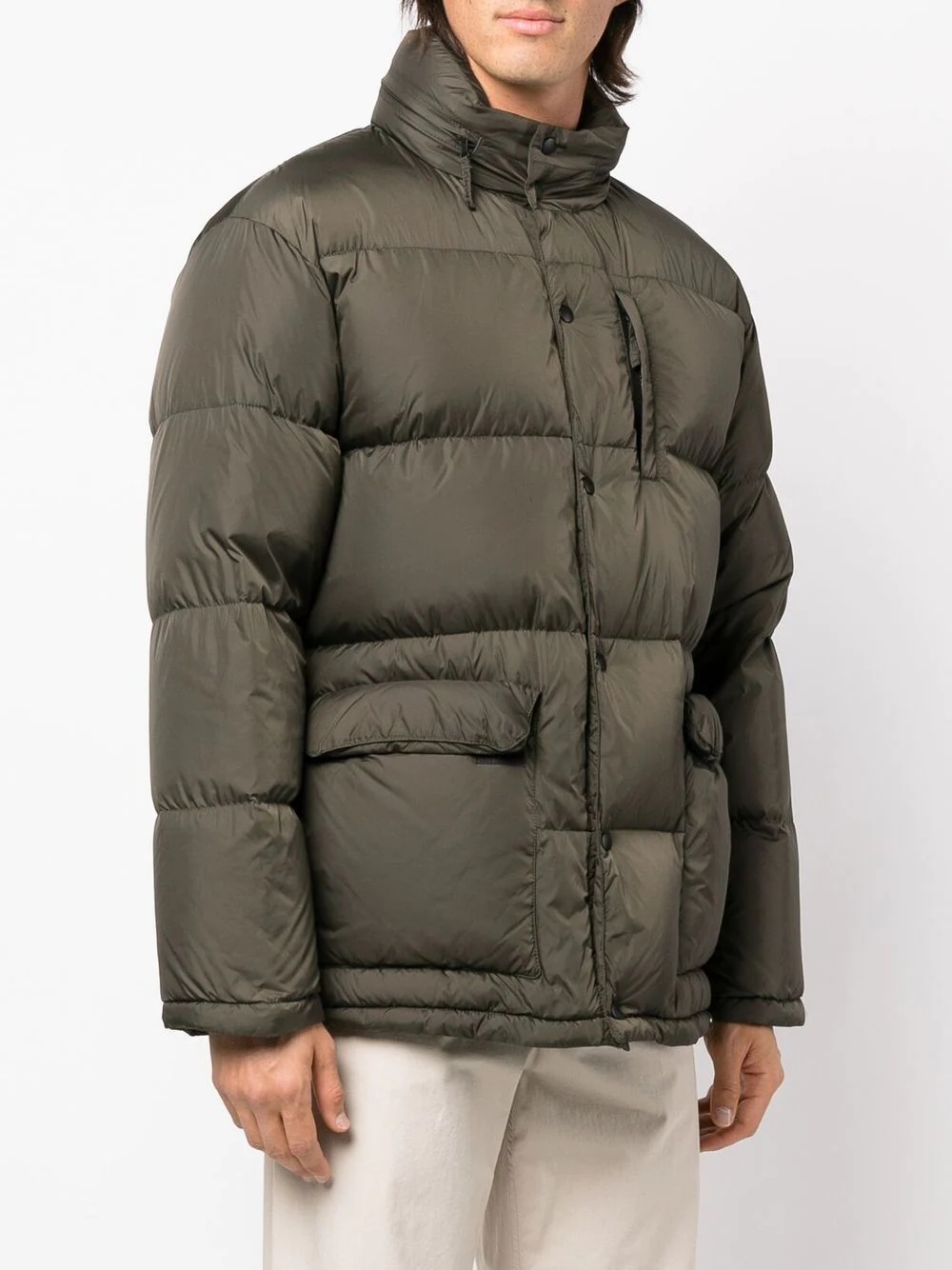 zip-up puffer jacket - 3