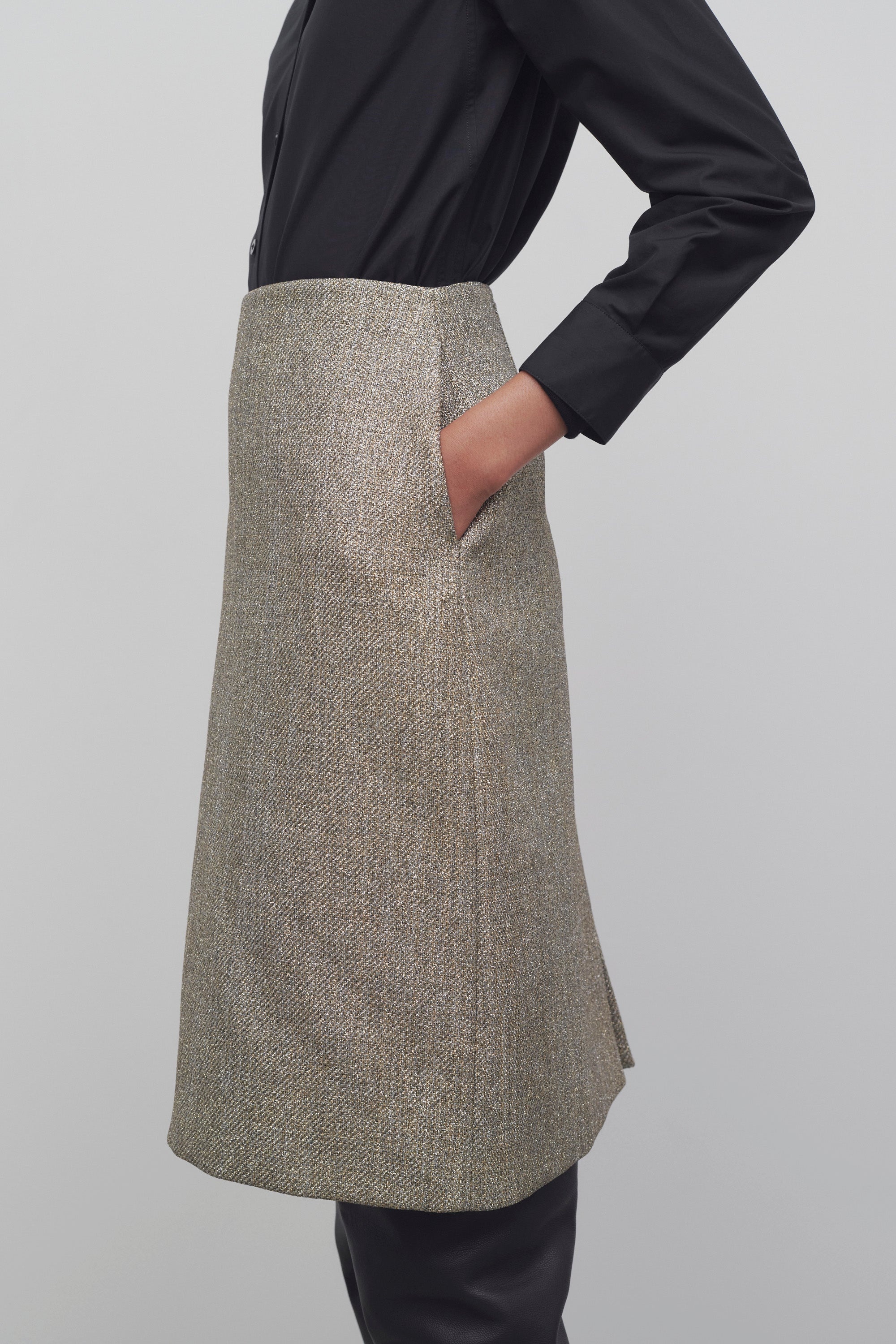 Corinna Skirt in Lurex Canvas - 6