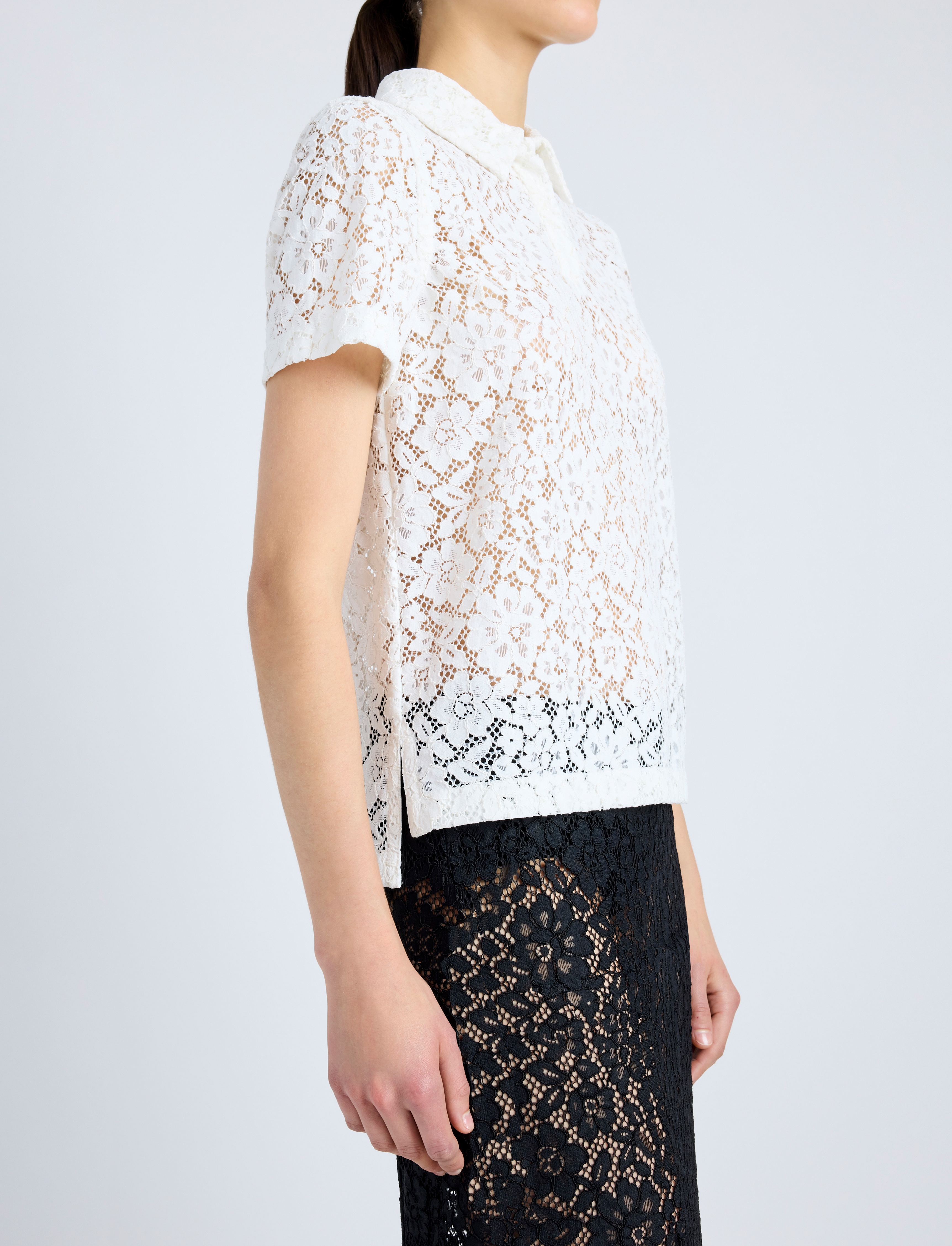 Kennedy Top in Stretch Lace - 6