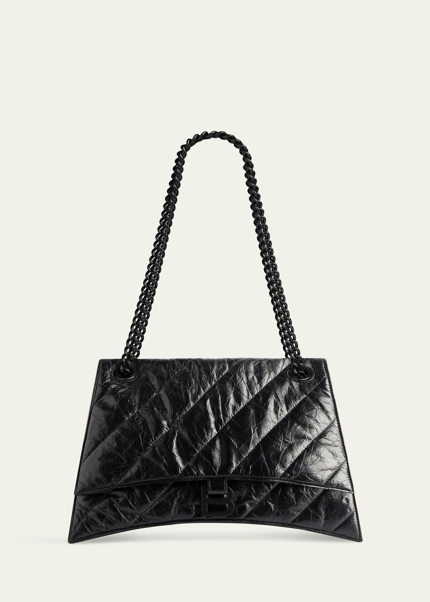 Crush Medium Quilted Chain Shoulder Bag - 4