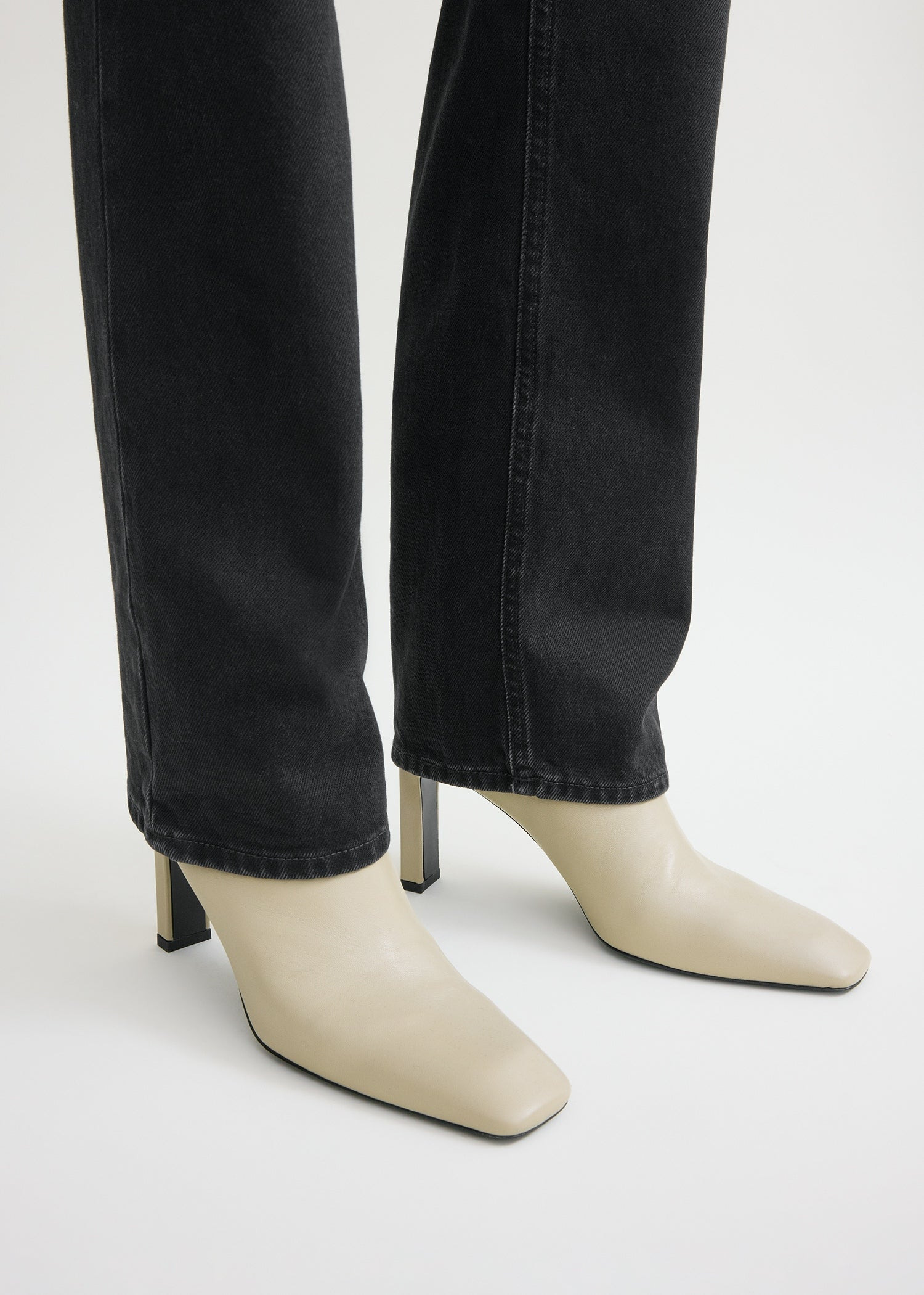 Bar nappa leather boots rye - 3