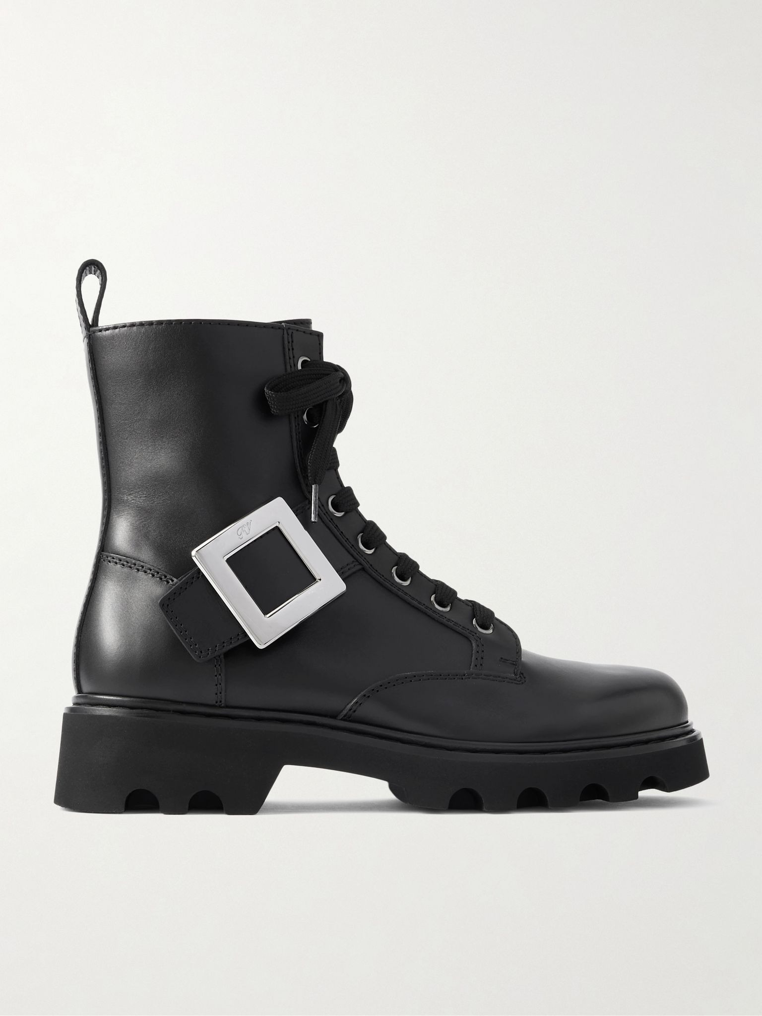Viv Rangers 40 buckled leather ankle boots Black - 1