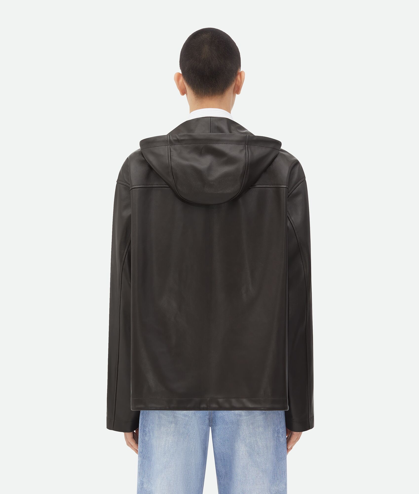 Leather Hooded Jacket - 3