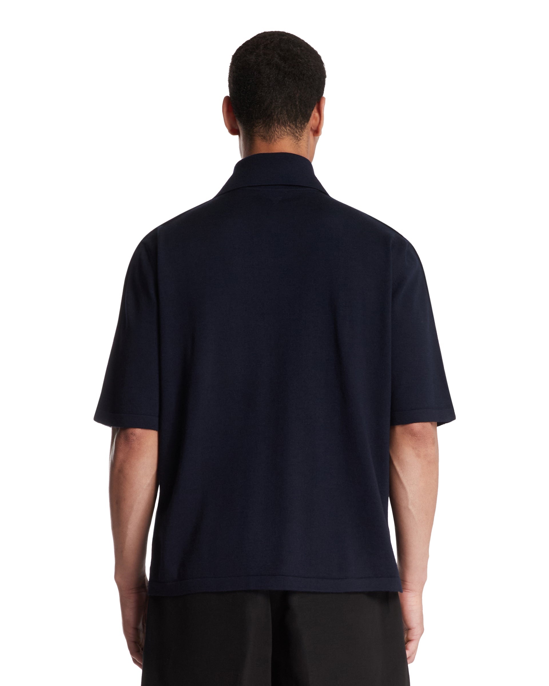 Blue Wool Polo - 3