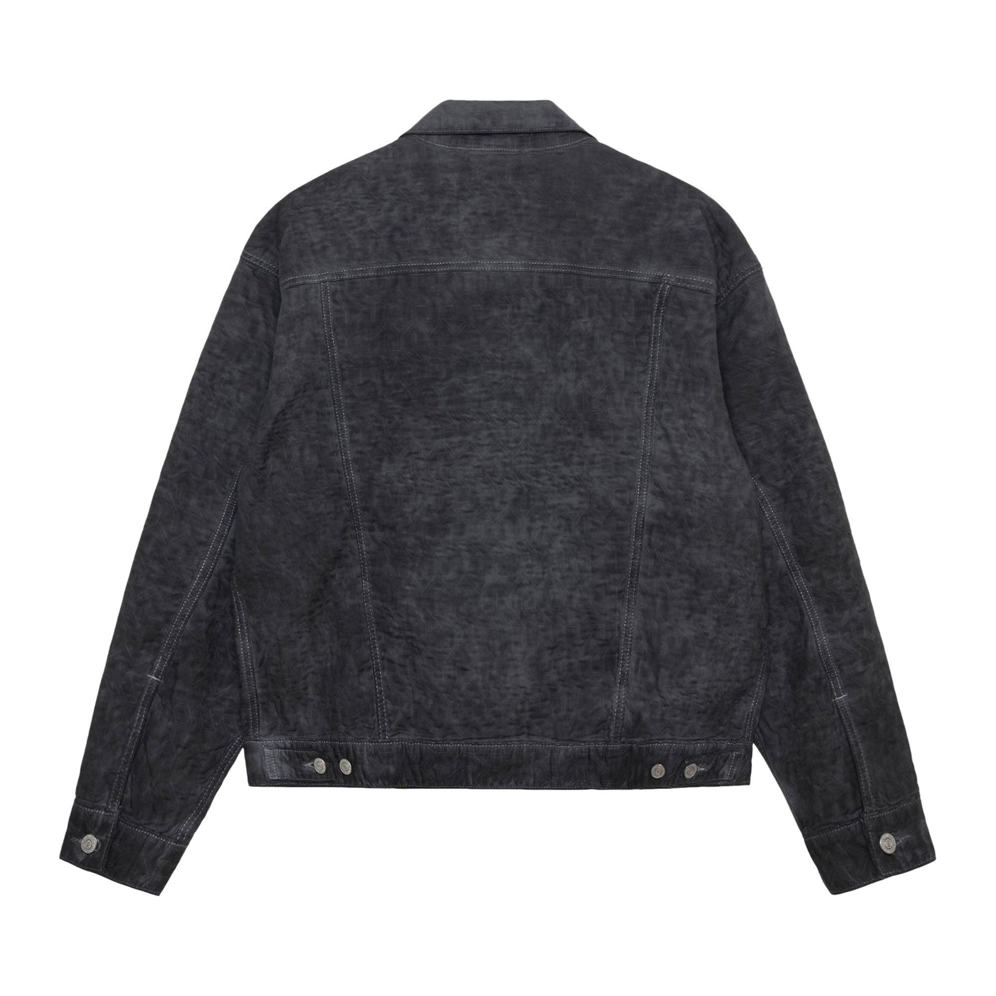 Levi's x Stussy Dyed Jacquard Trucker Jacket 'Black' - 2