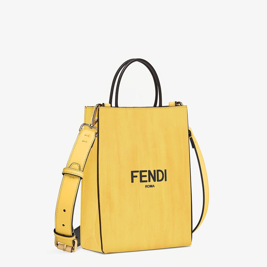 Yellow leather bag - 2