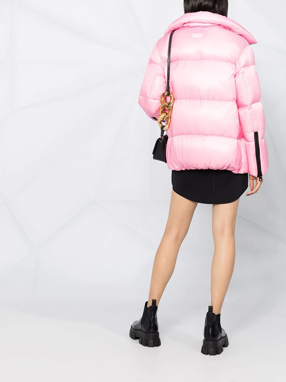 high-neck puffer jacket - 4