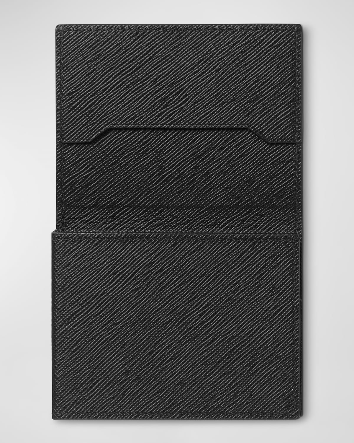 Men's Sartorial Saffiano Leather Trio Card Holder - 2