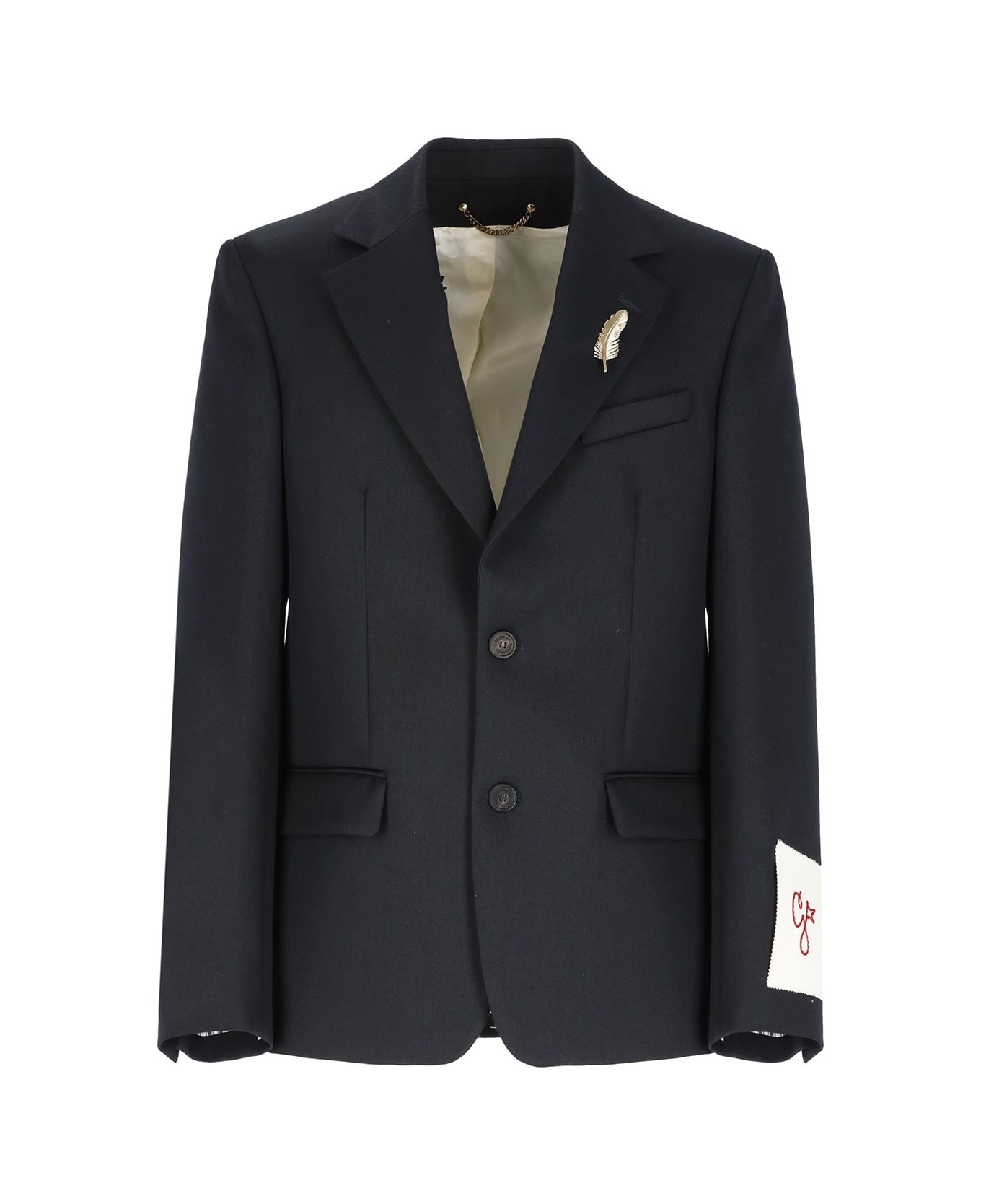 Virgin Wool Blend Single-breast Jacket - 1