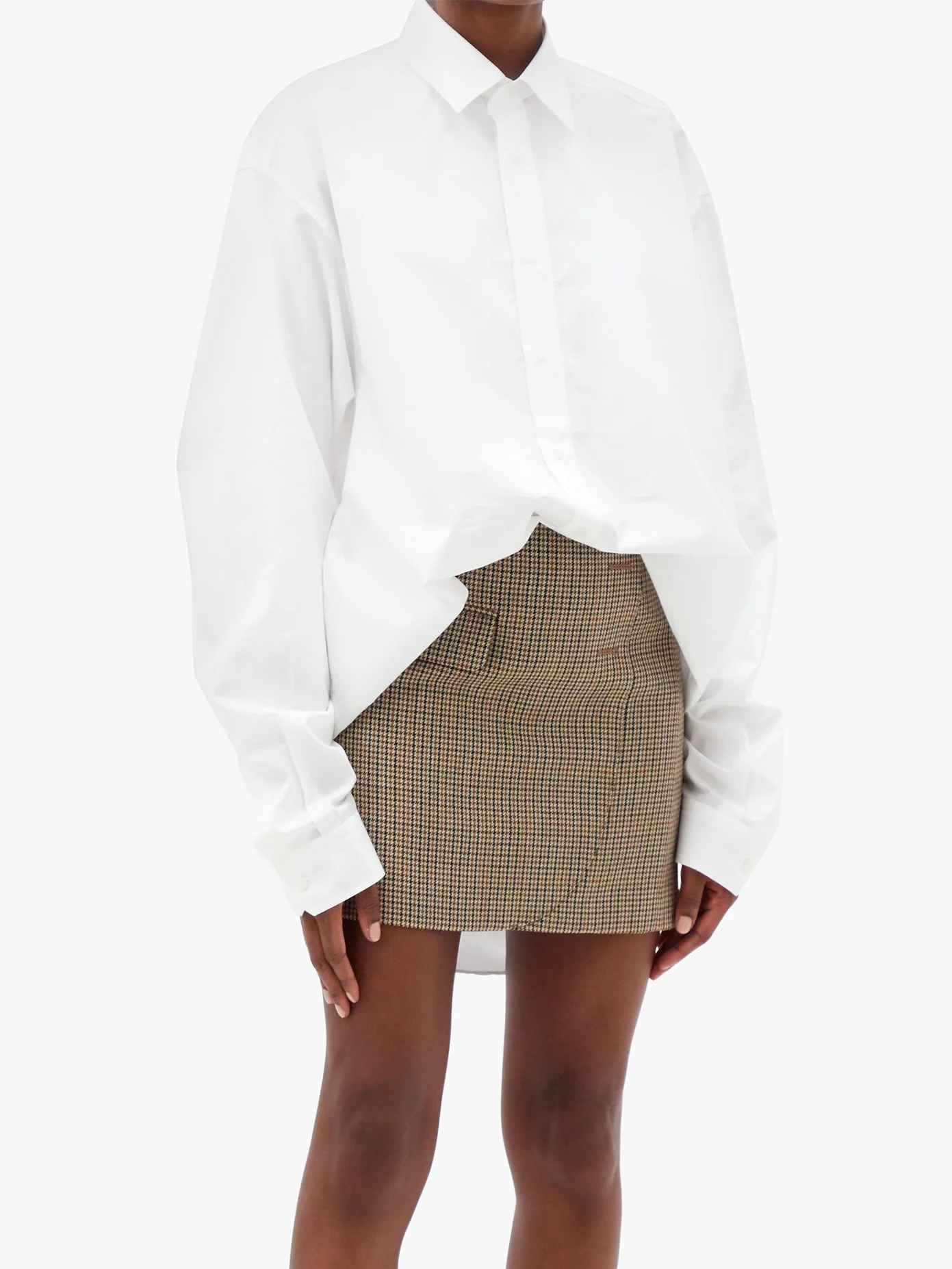 Oversized cotton-poplin shirt - 6