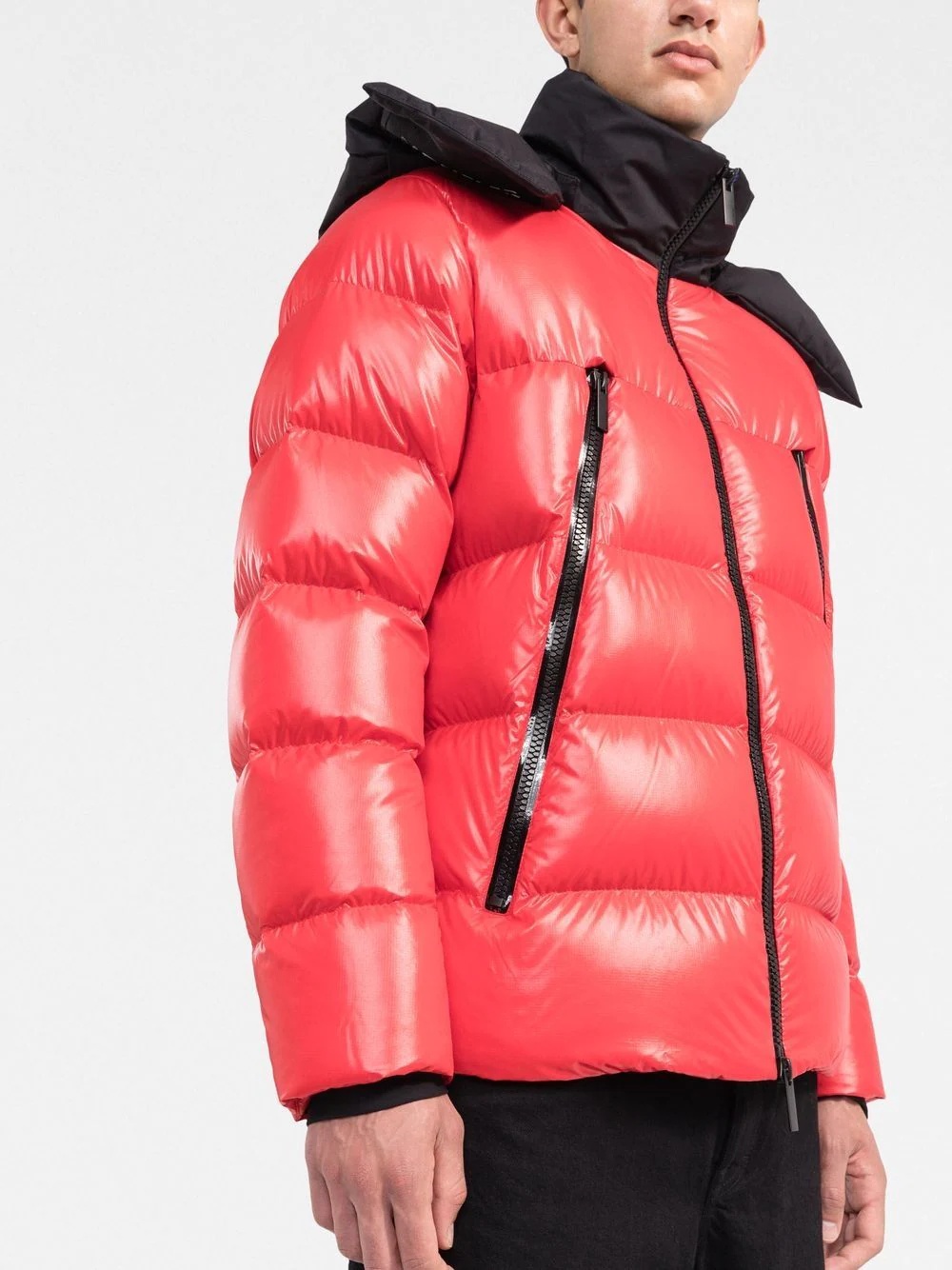 hooded down jacket - 3