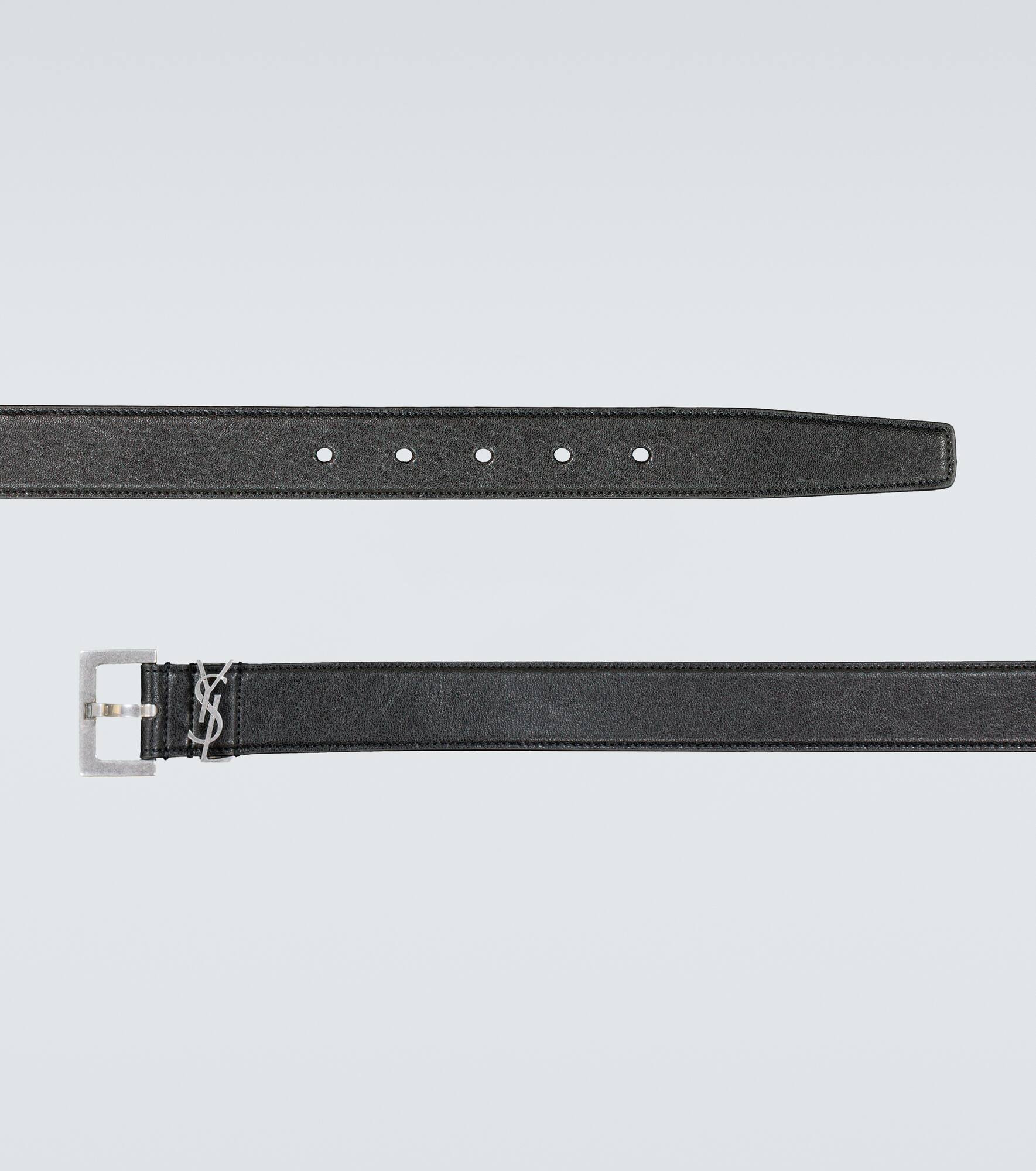 Slim leather belt - 4