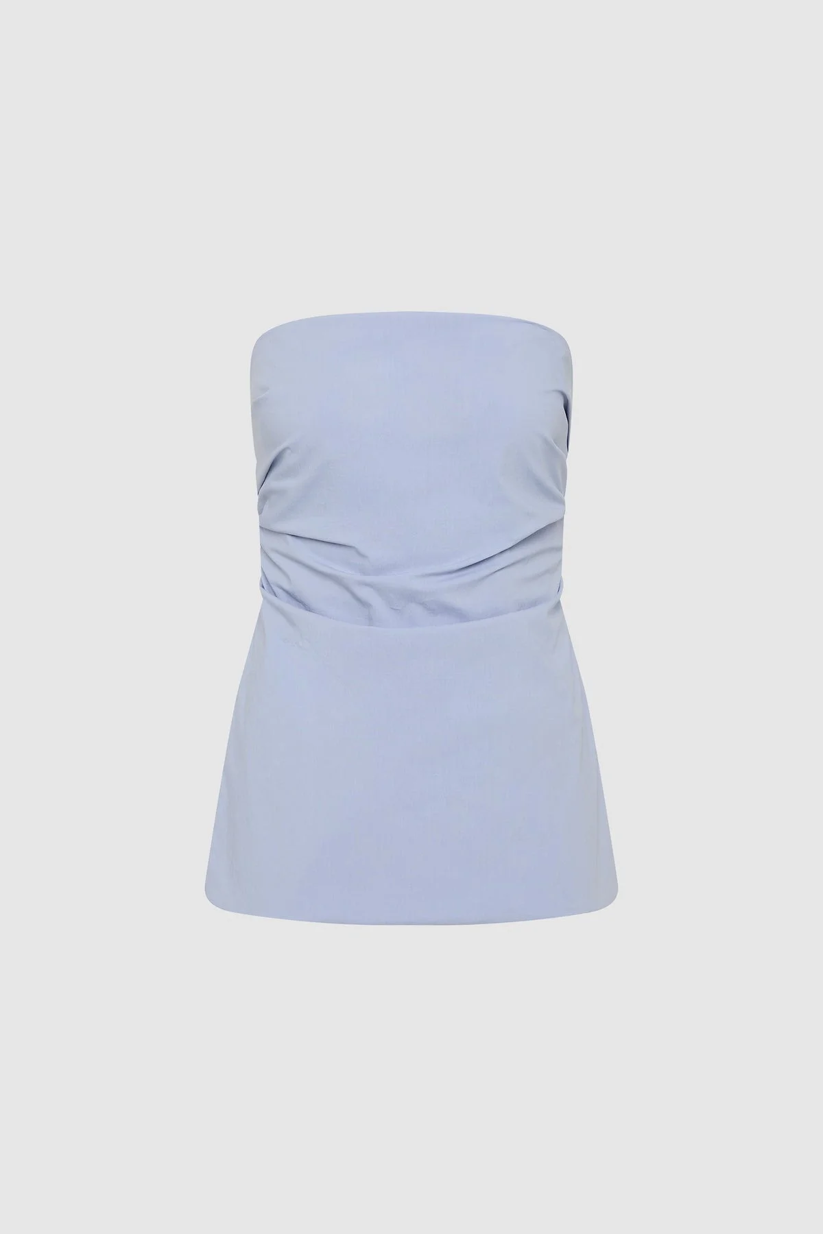 Strapless Tie Back Top - Sky - 1
