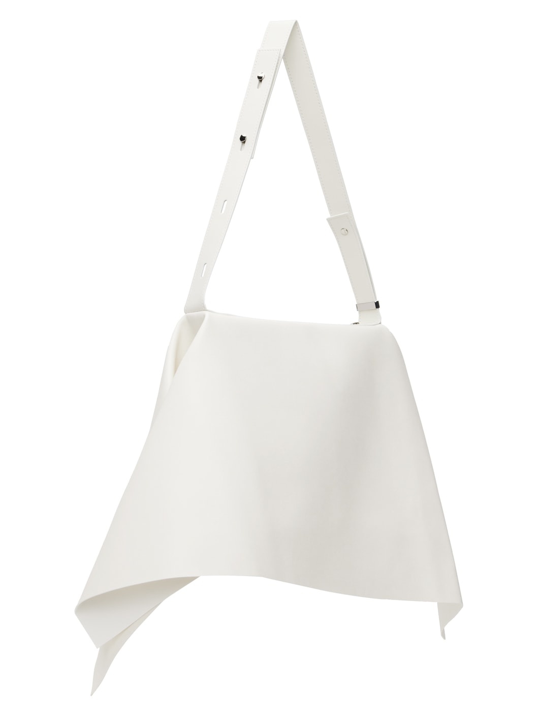 White Large Square Tote - 3