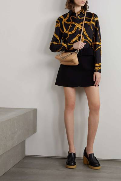 VERSACE Printed silk-twill shirt outlook