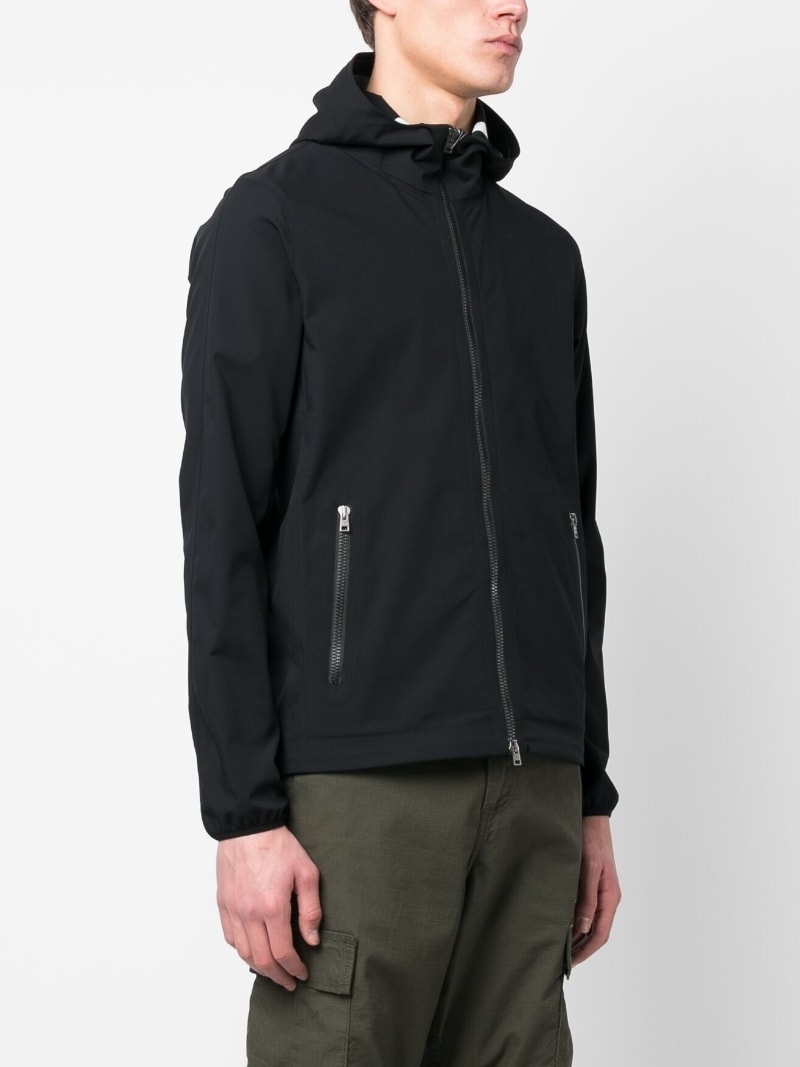 zip-up hooded bomber jacket - 3