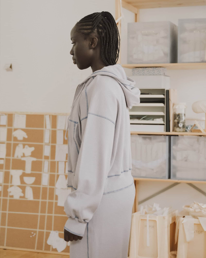 Way Zipped Hoodie - Organic Cotton Rib 3