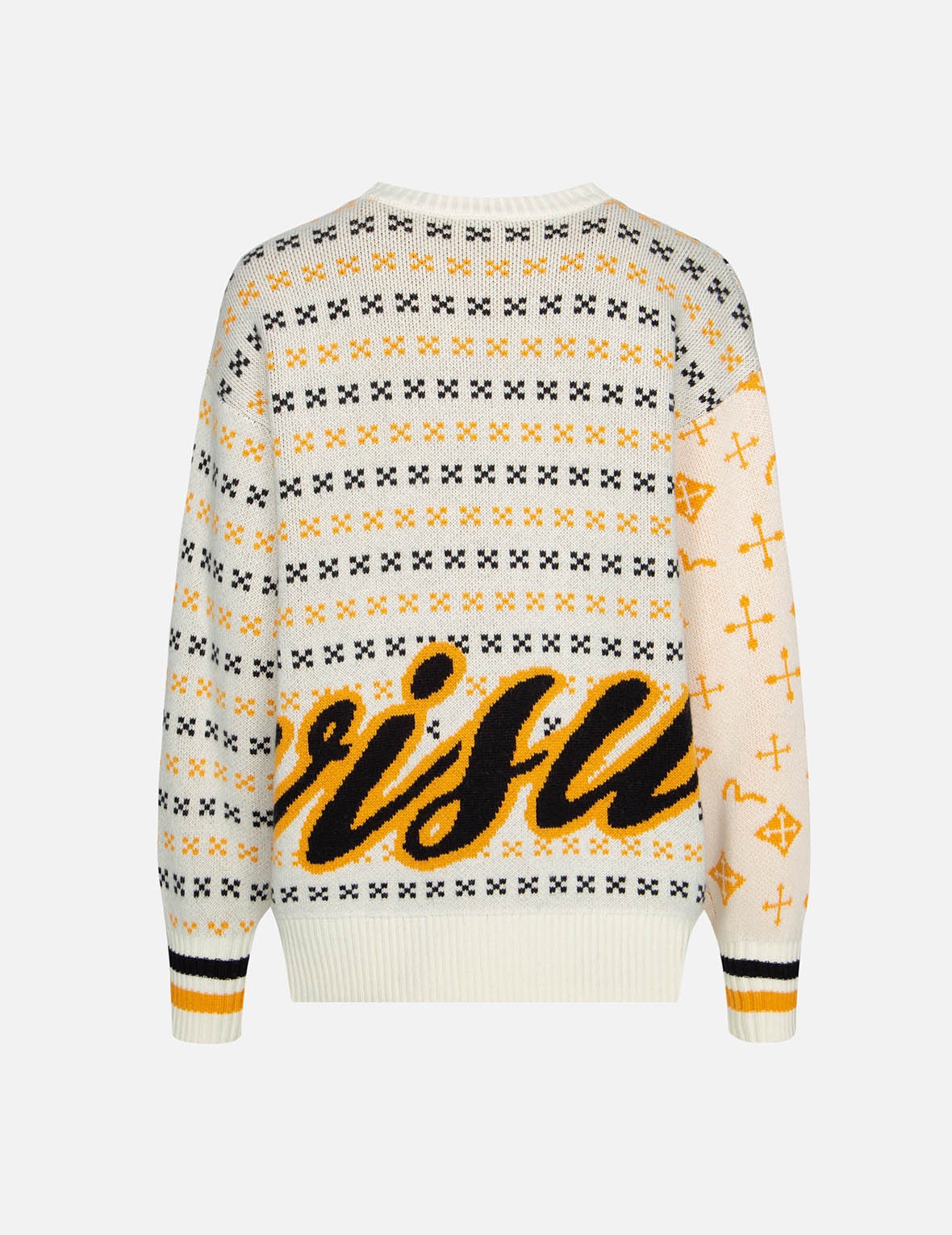 Logo Calligraphy Jacquard Knitted Sweater - 2