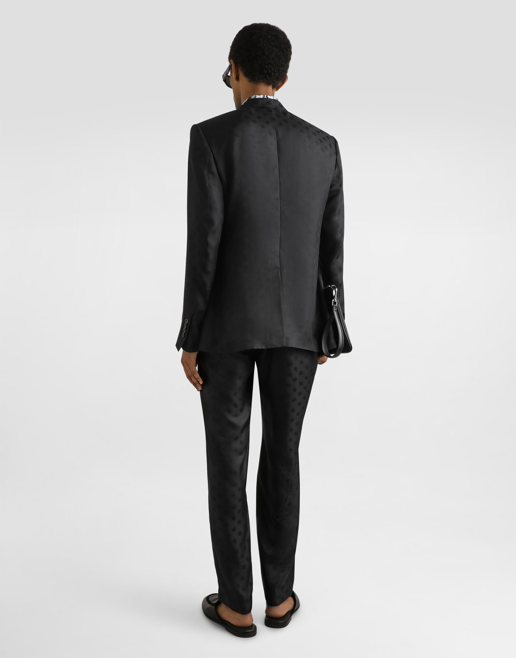 Sicilia light single-breasted silk twill jacket - 3