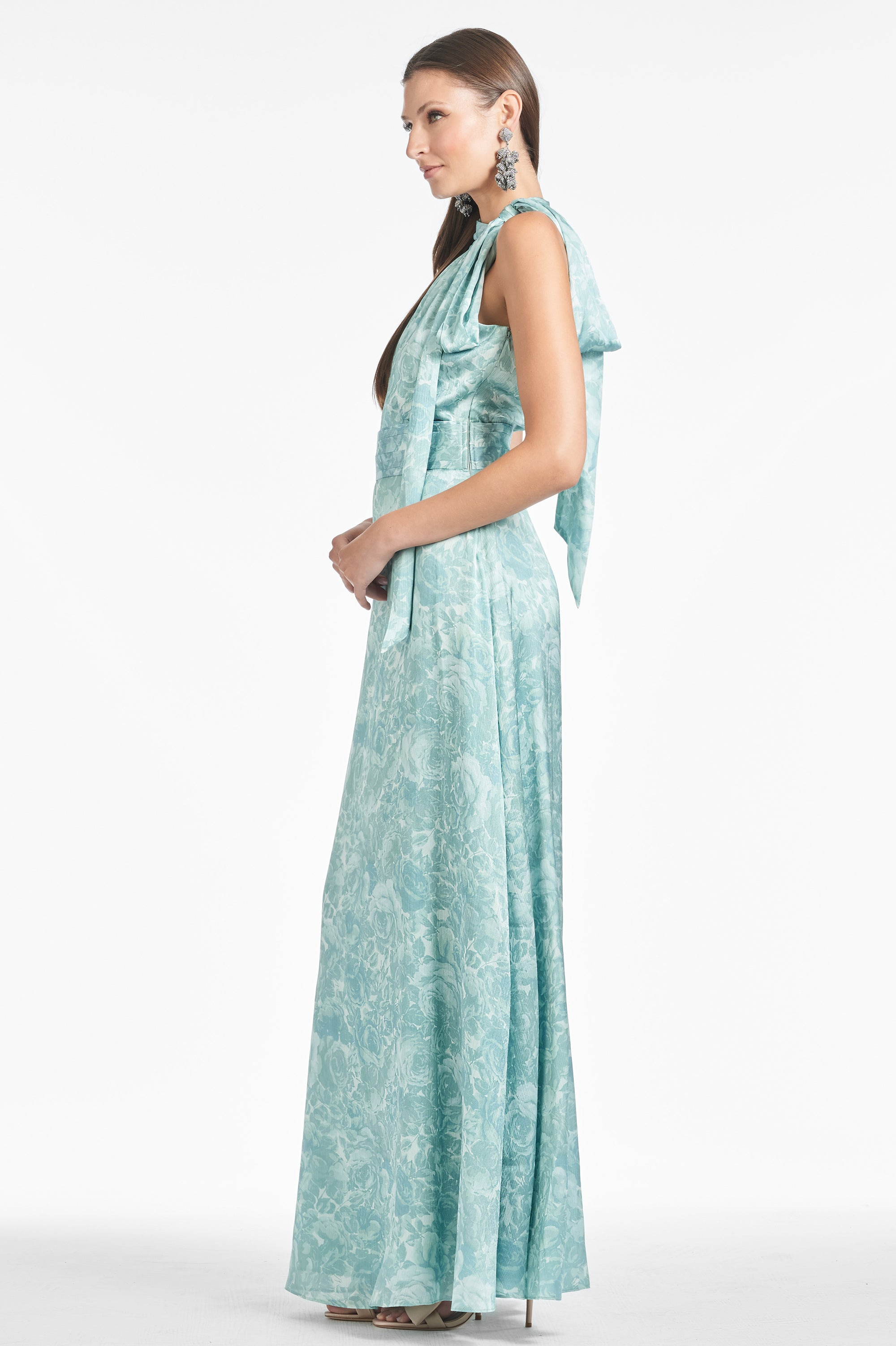 Kayla Gown - Sage Painted Floral - 3