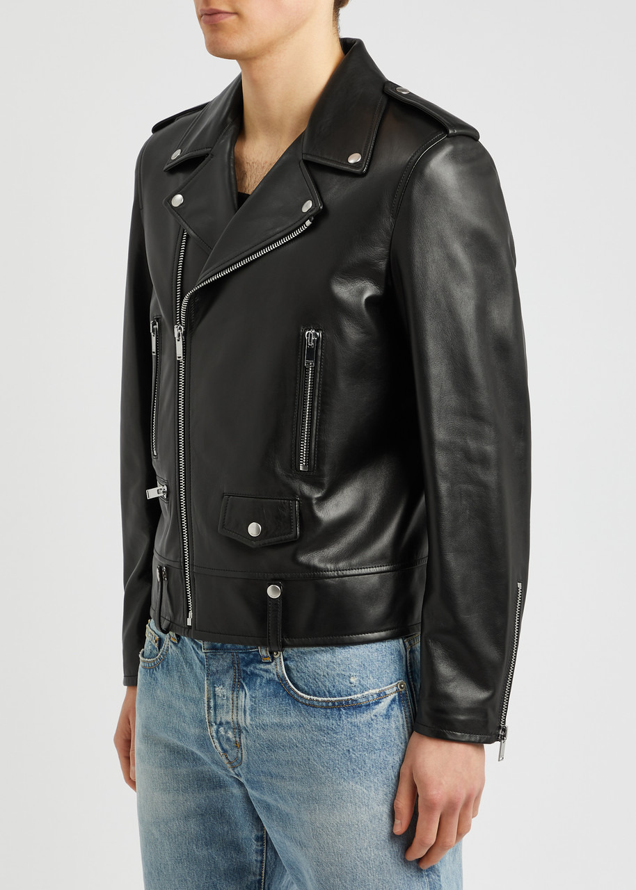 Leather biker jacket - 2