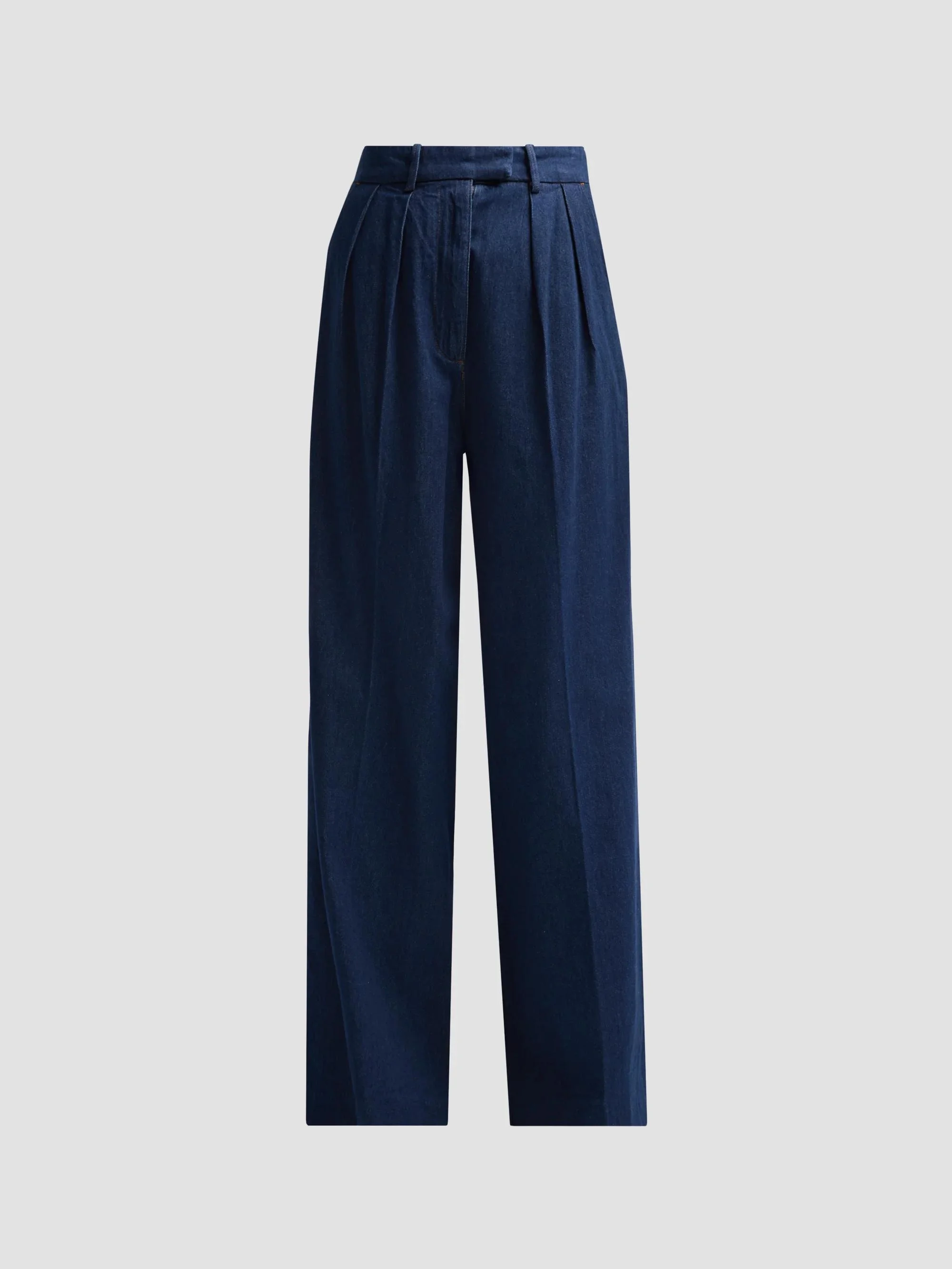 Women's Lou Denim Wide-Leg Jeans - Dark Blue - 1