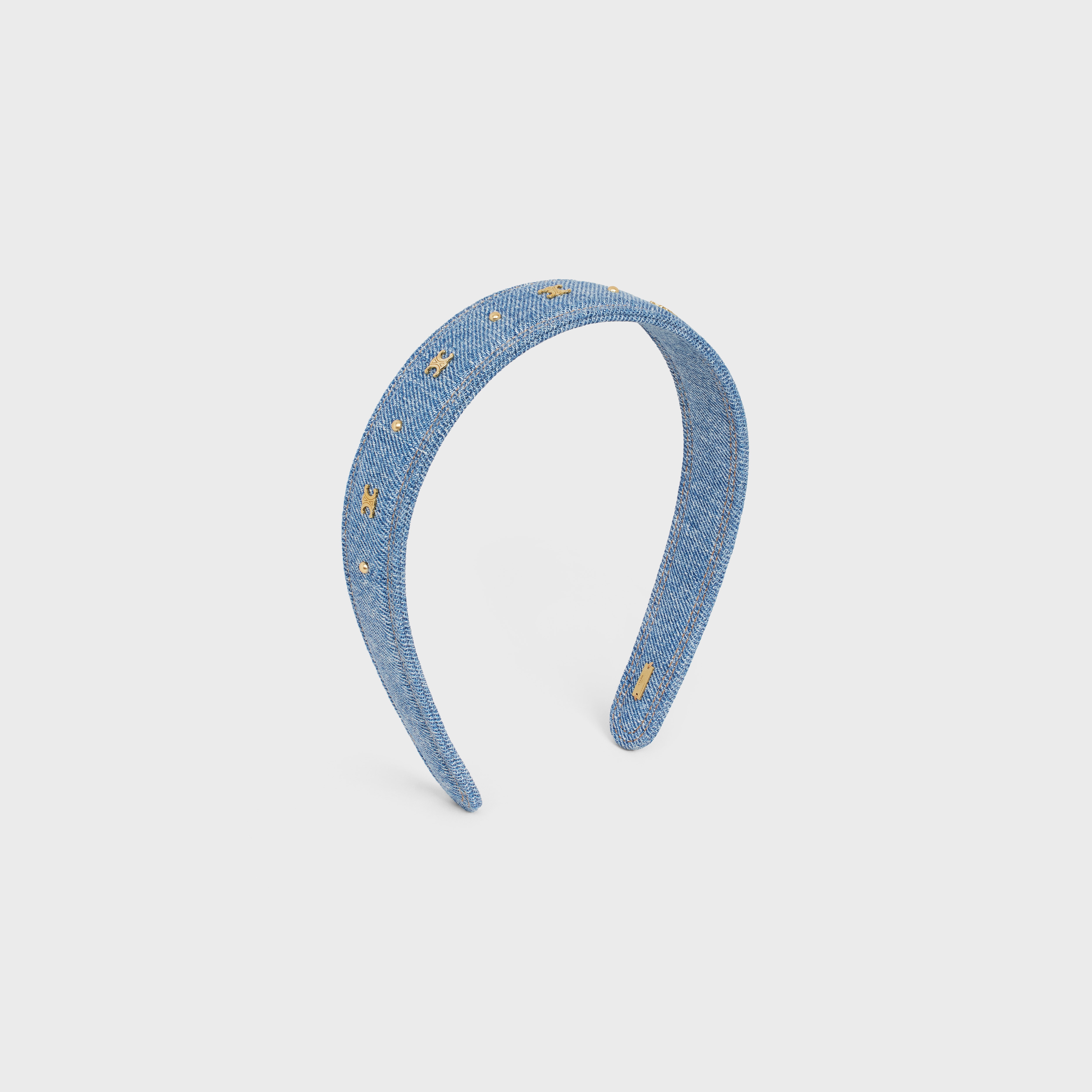 Triomphe Headband in Cotton and Brass with Gold Finish - 2