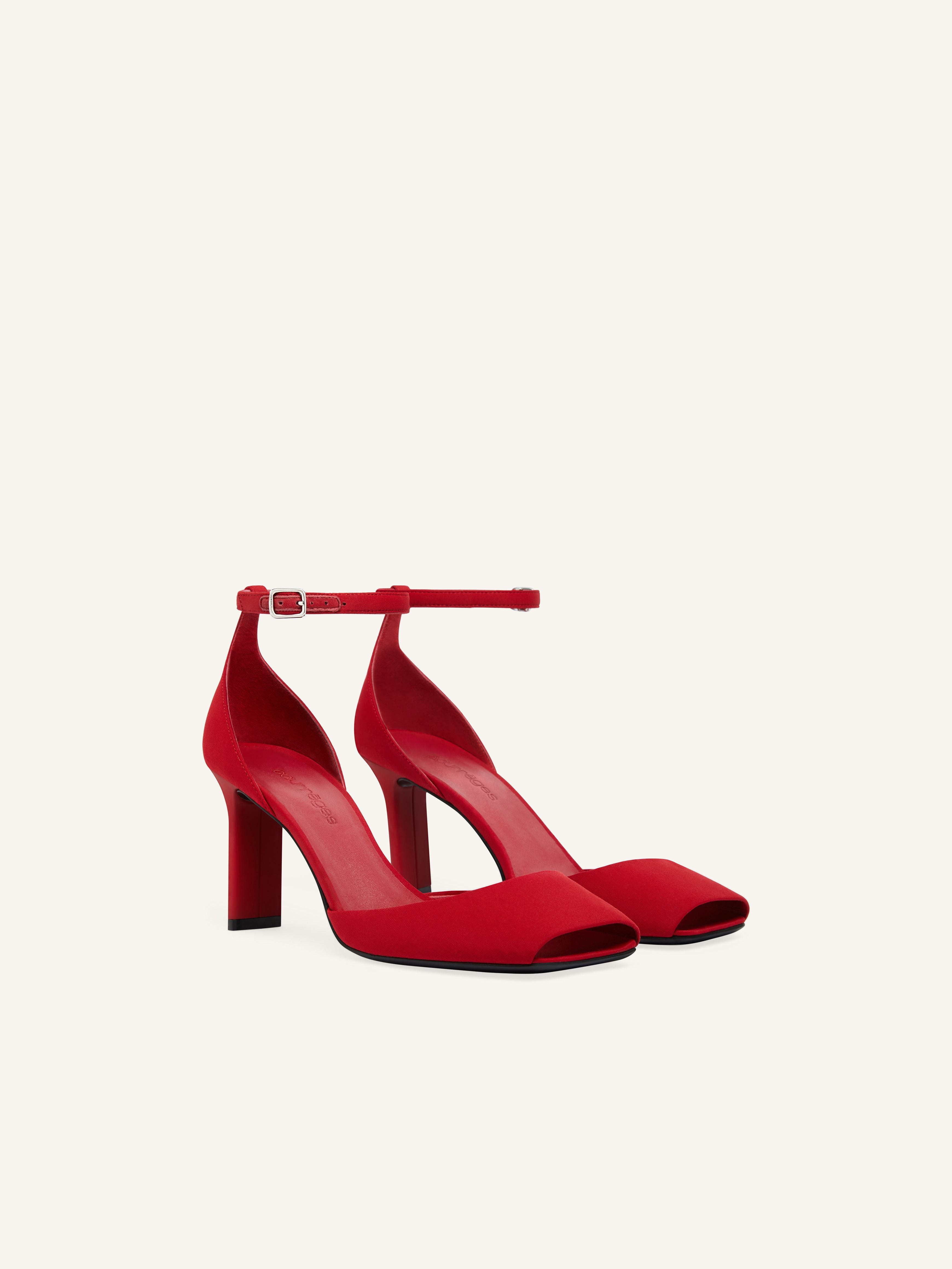 PEEP TOE JERSEY PUMPS - 3