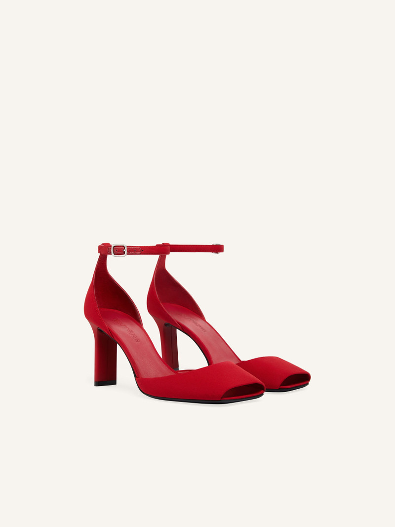 PEEP TOE JERSEY PUMPS 3