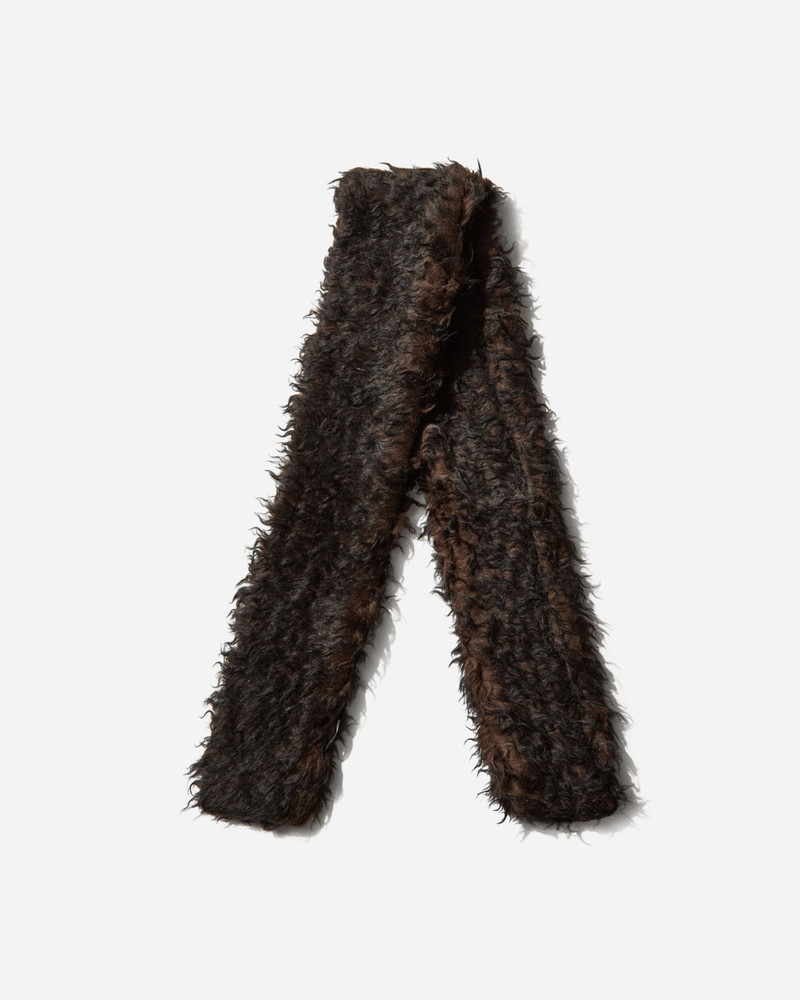 Our Legacy Floss Scarf Ombre Brown outlook