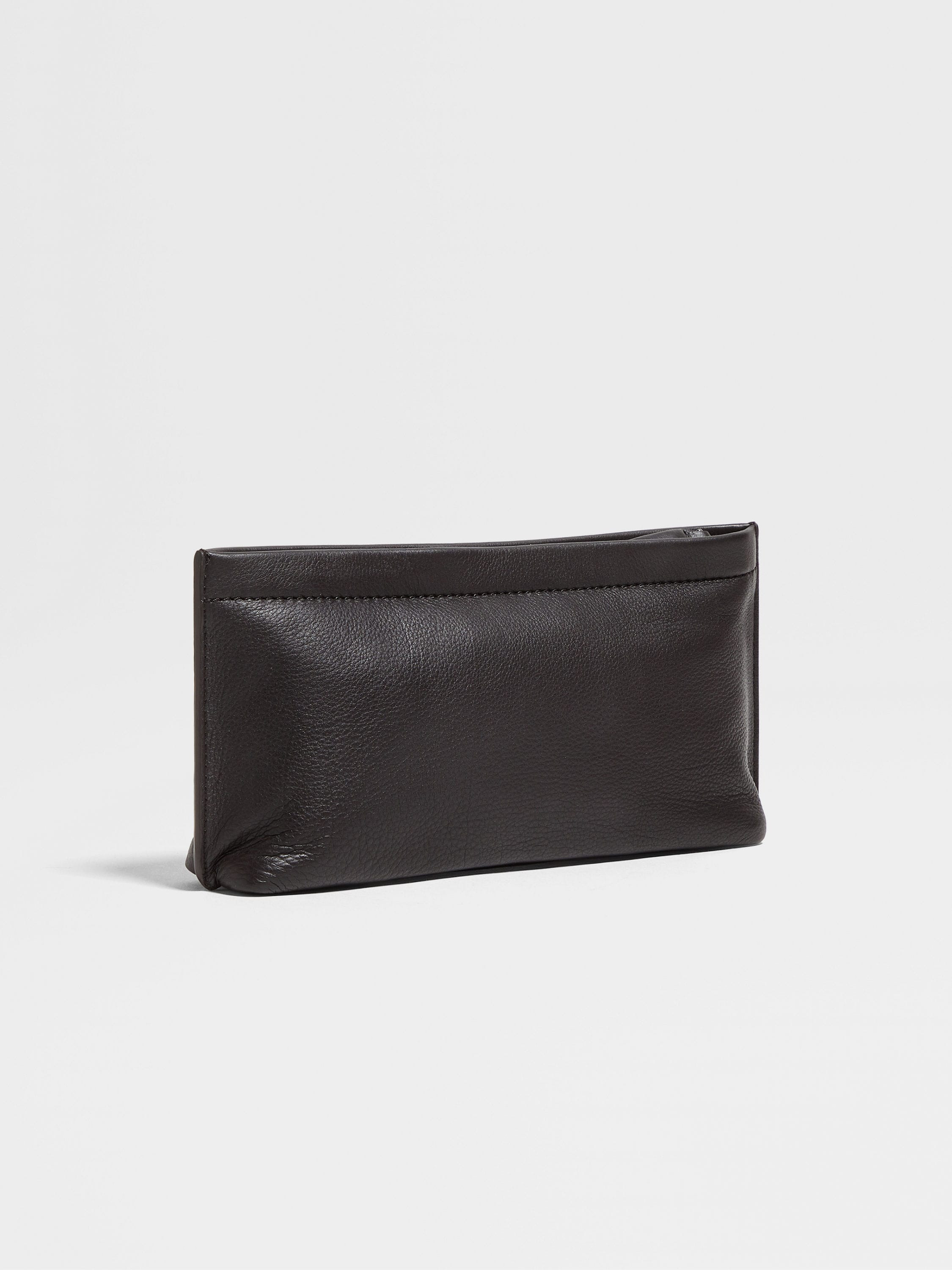 DARK BROWN SECONDSKIN POUCH - 3