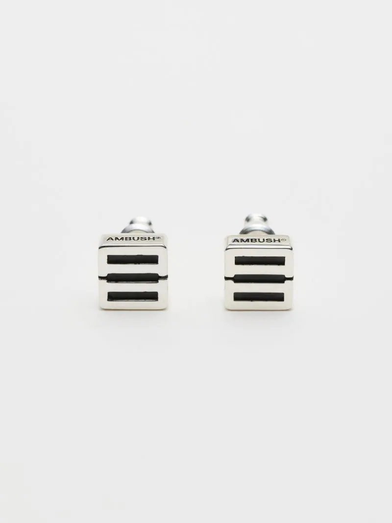 MONOGRAM STUD EARRINGS - 2