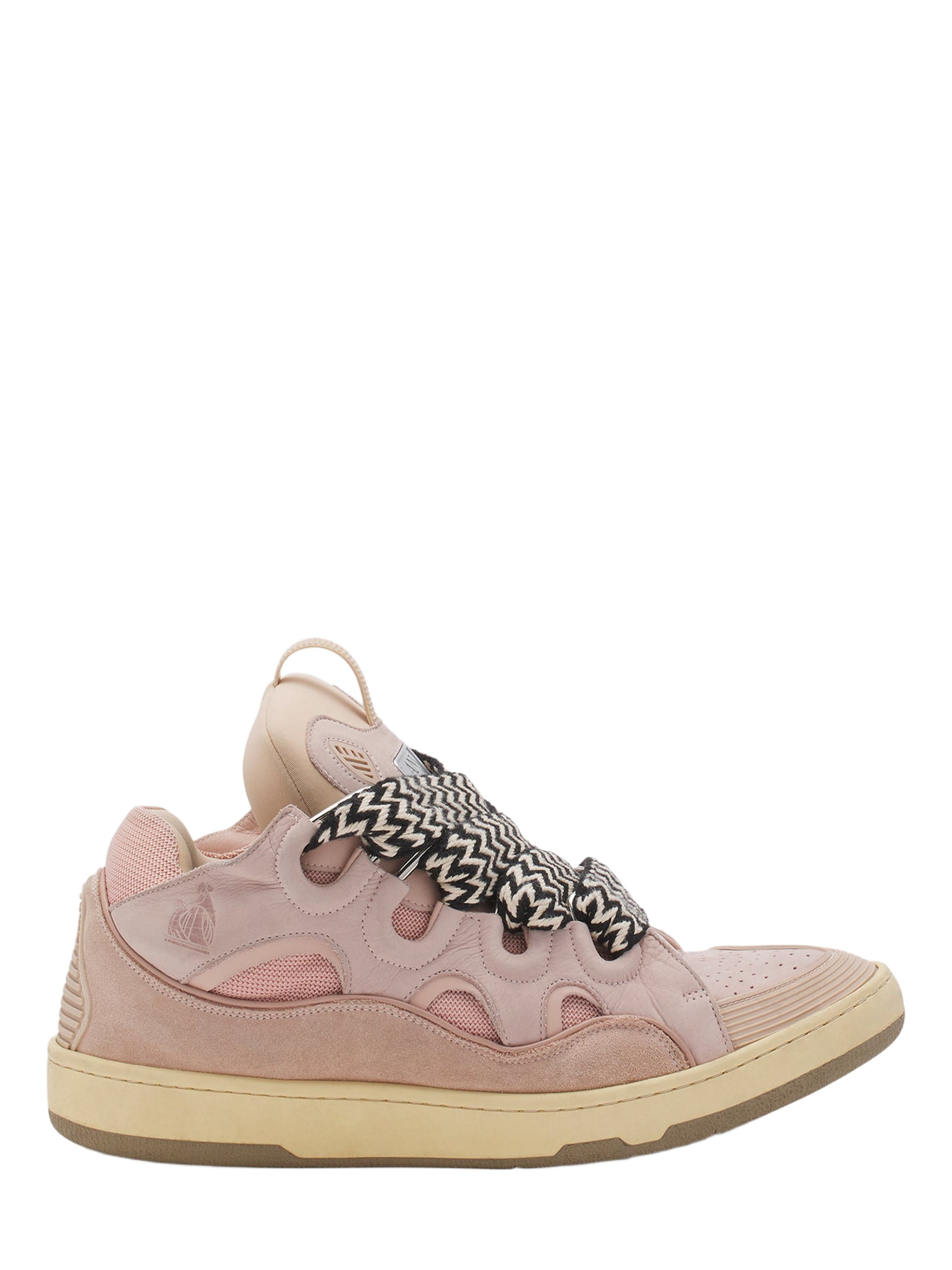 Lanvin LEATHER CURB SNEAKERS in Pale Pink at Nordstrom - 7