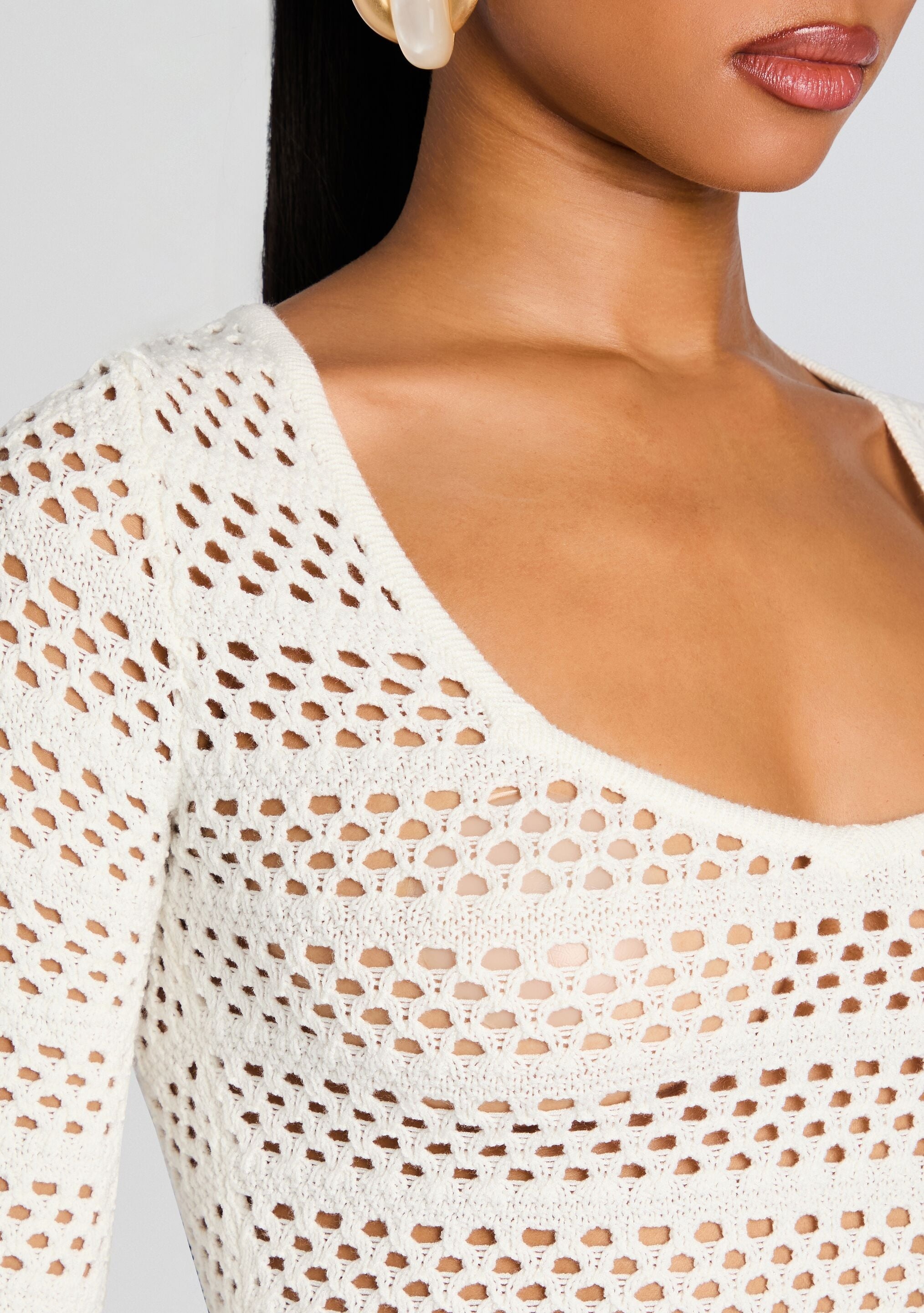 SOPHIE CROCHET MINI DRESS - 2