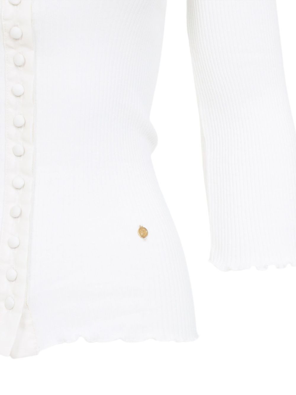 button-front ribbed cardigan - 4