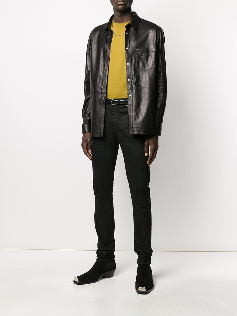 Giuseppe Zanotti leather shirt jacket outlook