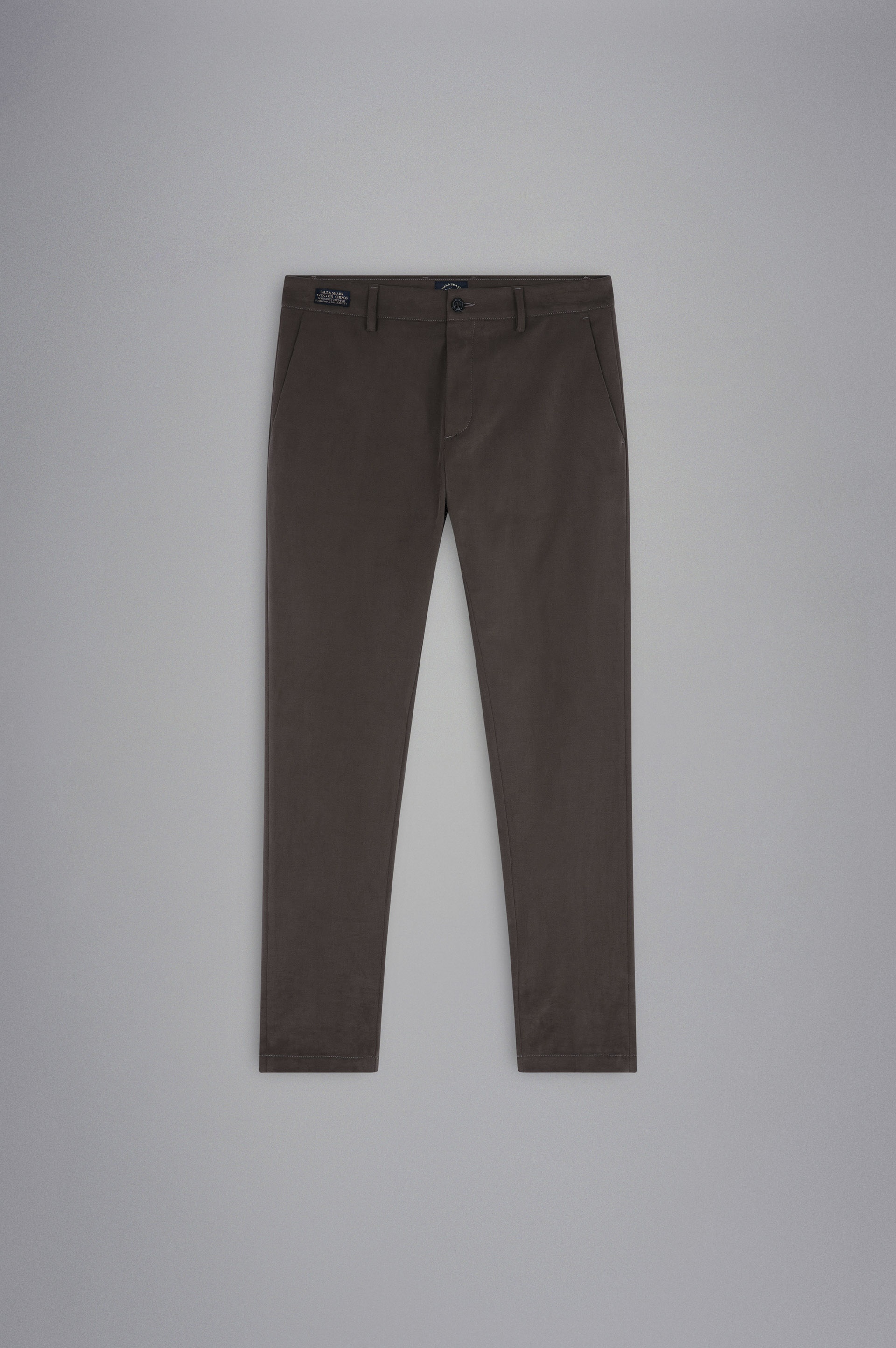 STRETCH COTTON SLIM WINTER CHINOS TROUSERS - 1